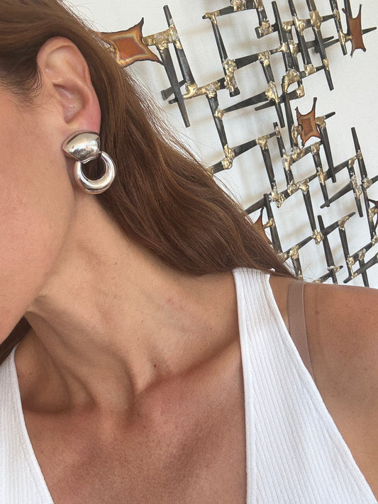 YSL Silver Earrings