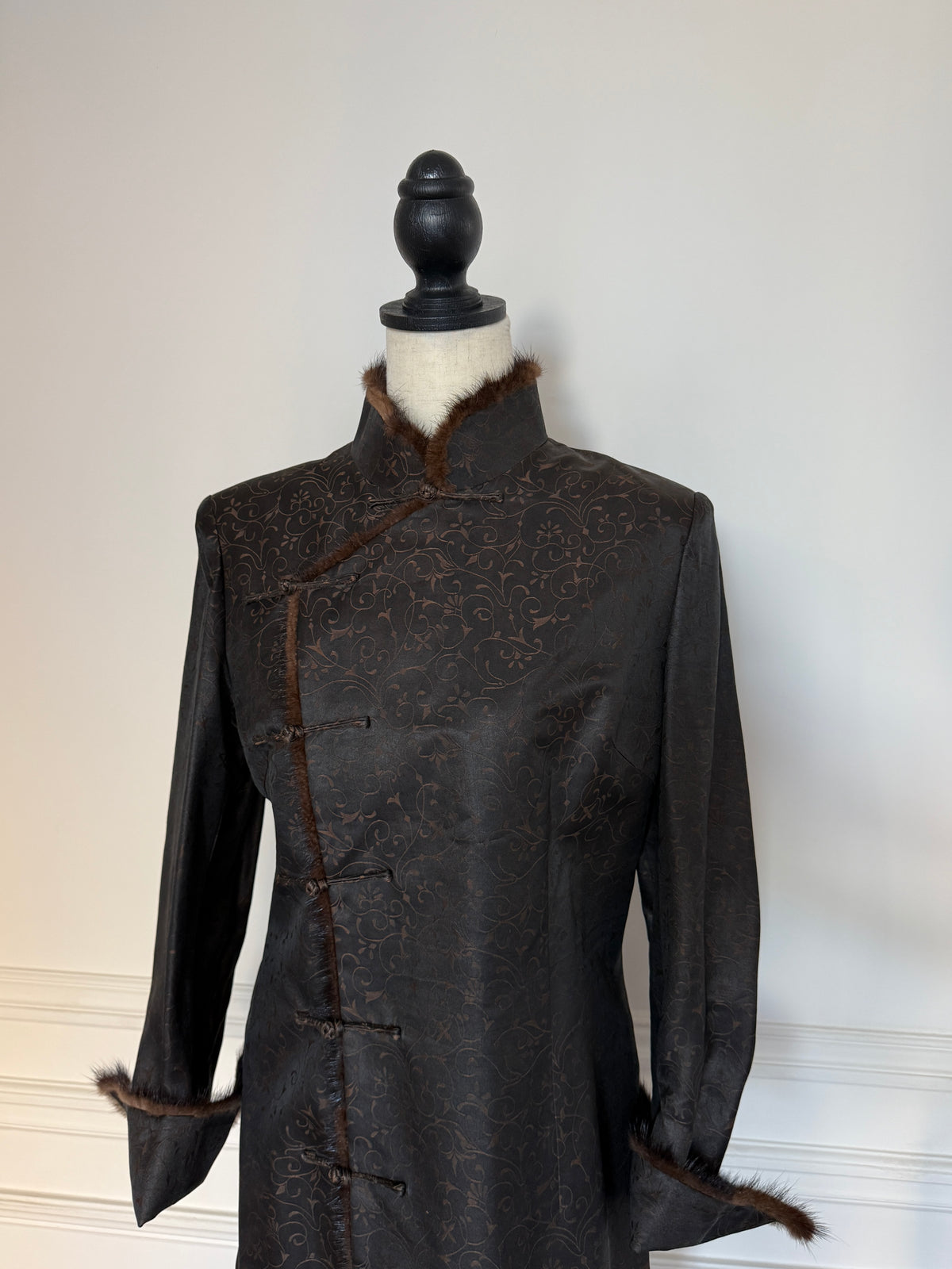 Brown Mandarin Coat
