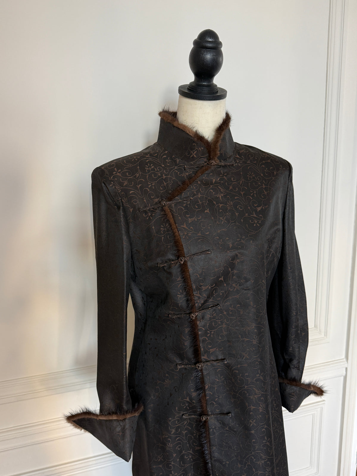 Brown Mandarin Coat