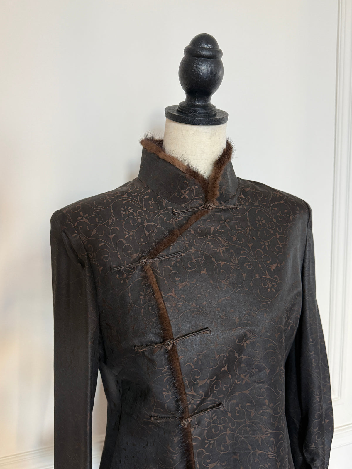 Brown Mandarin Coat