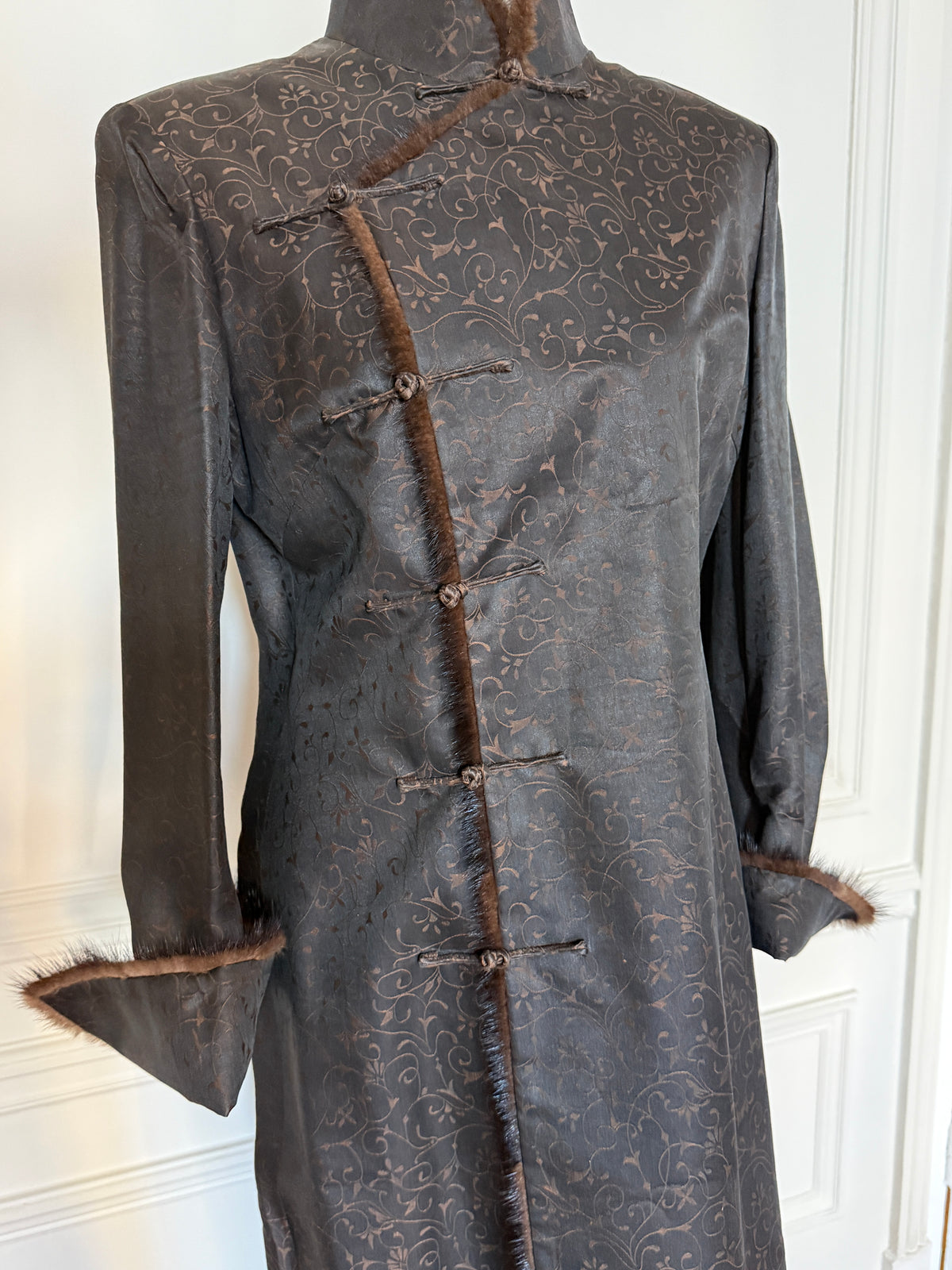 Brown Mandarin Coat