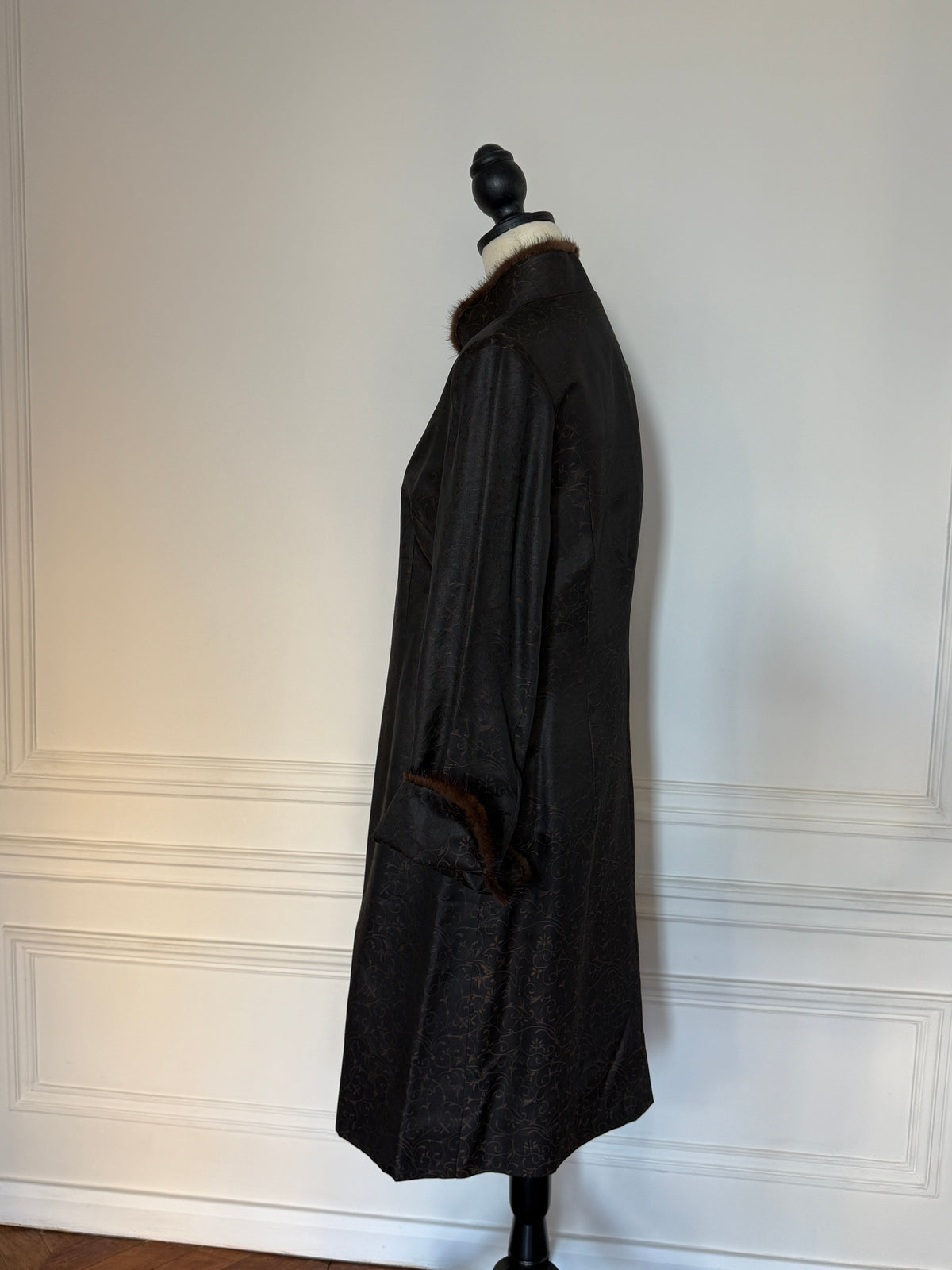 Brown Mandarin Coat