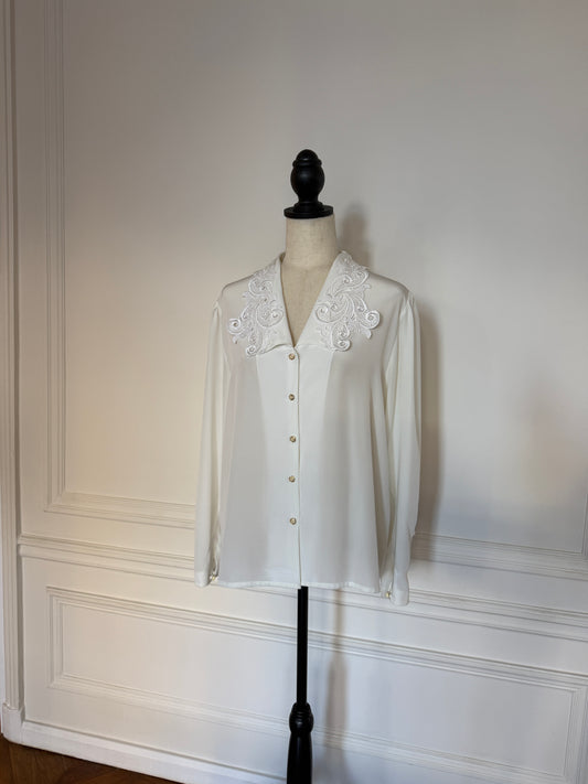 Lace Silk Blouse
