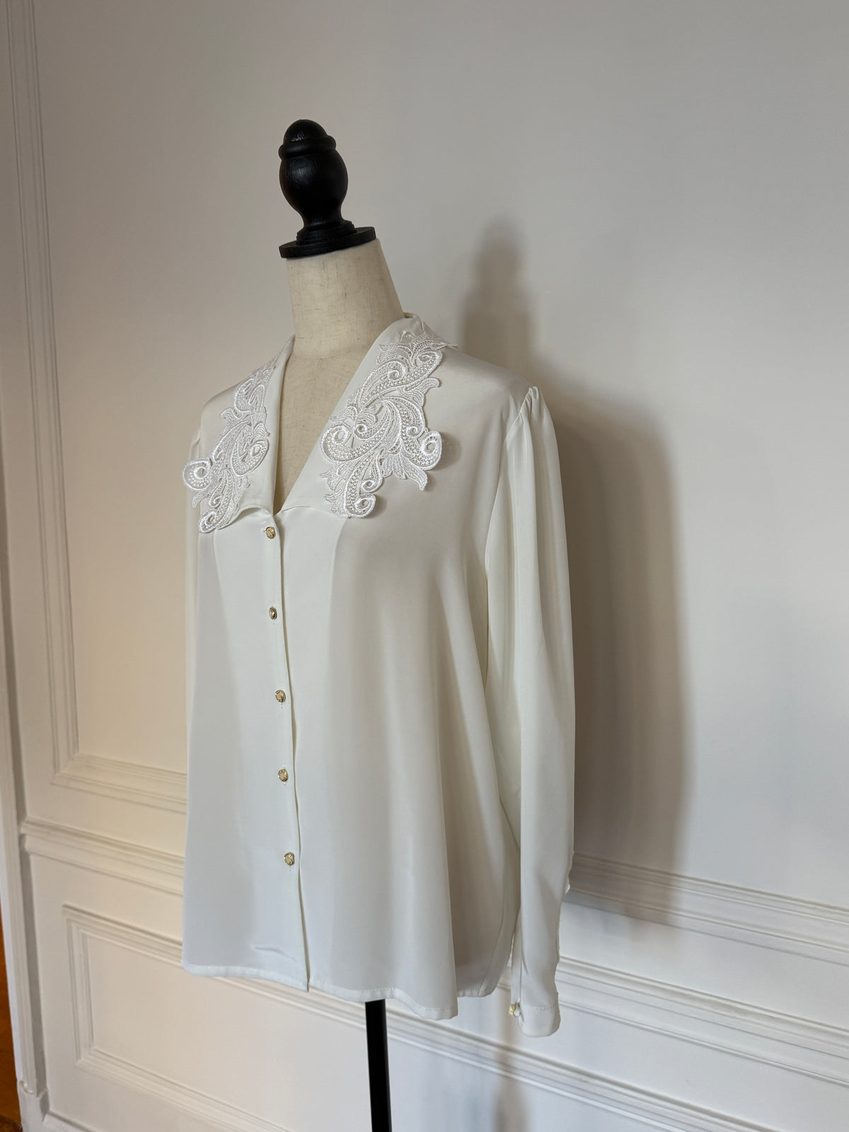 Lace Silk Blouse