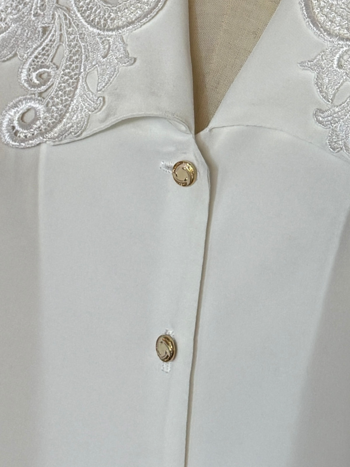 Lace Silk Blouse