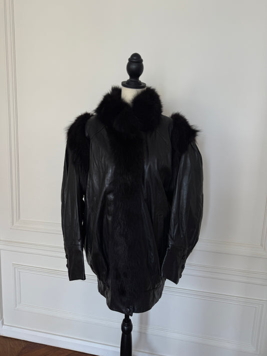Leather and Fur Jacket