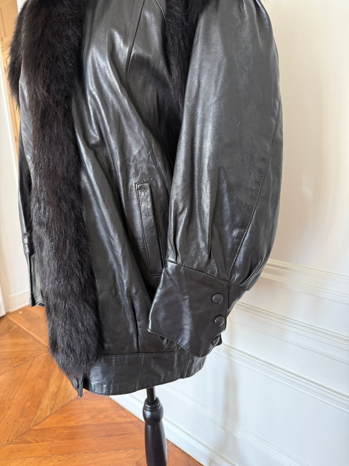Leather and Fur Jacket
