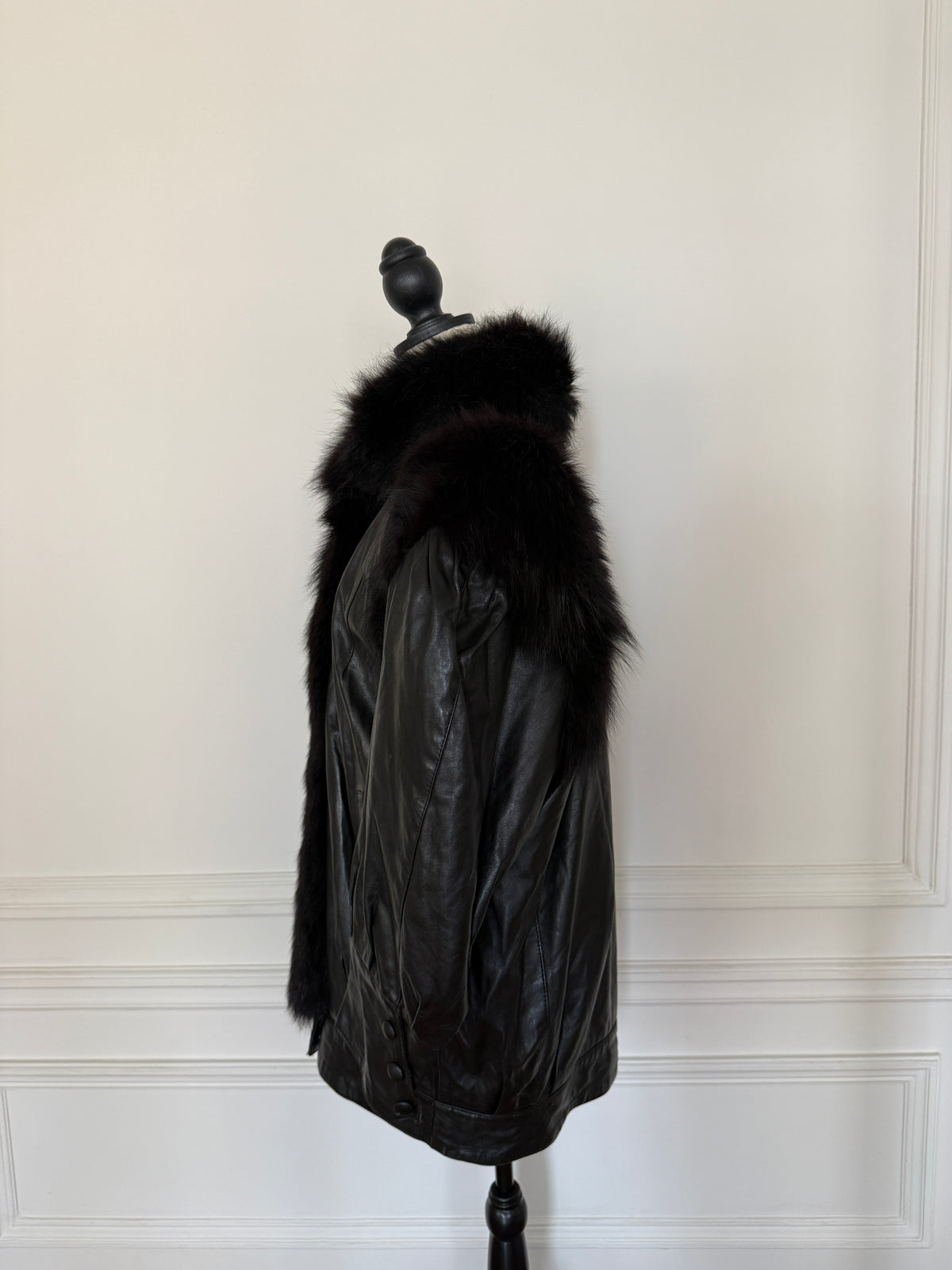 Leather and Fur Jacket