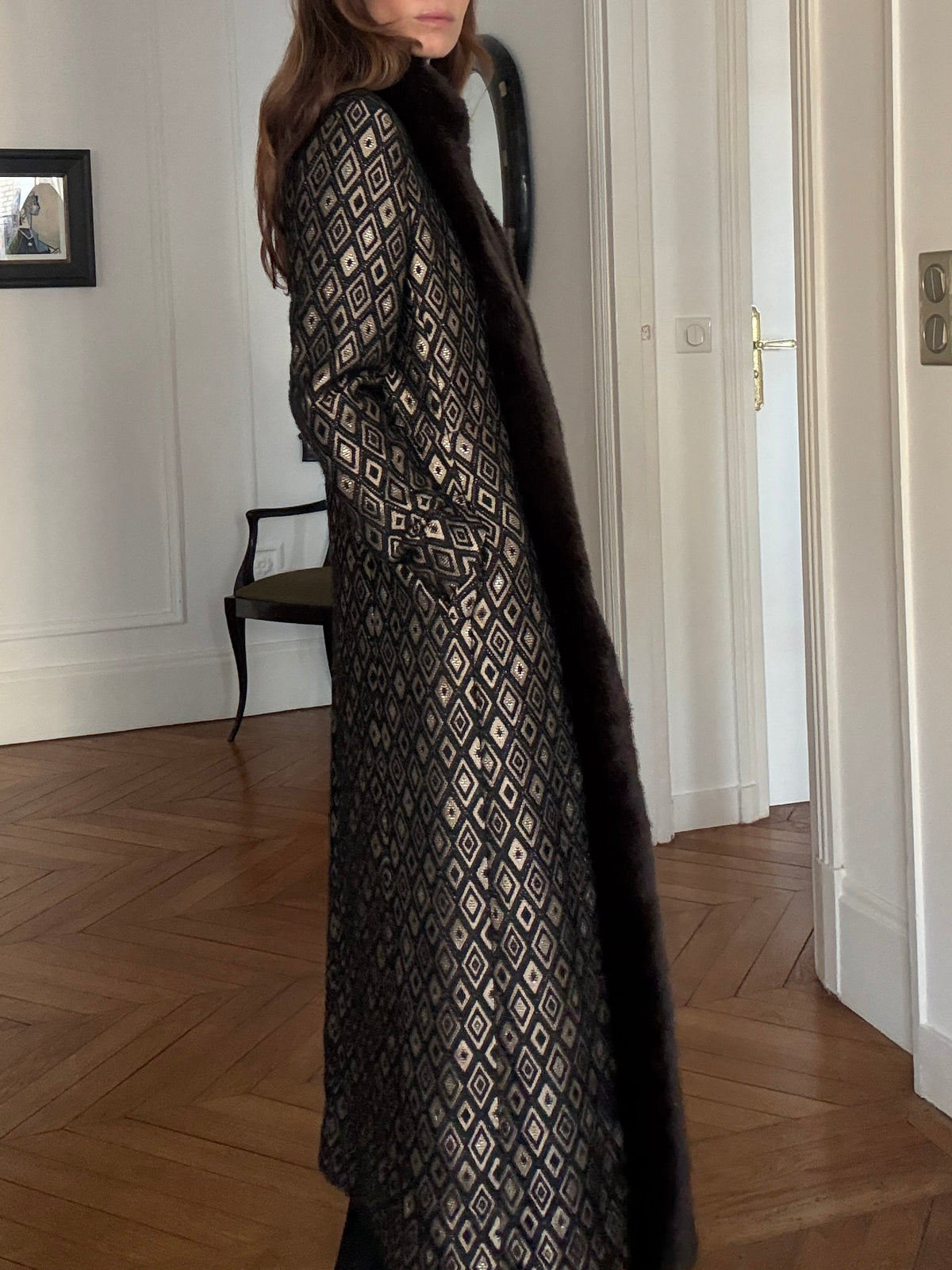 Long Brocade Coat