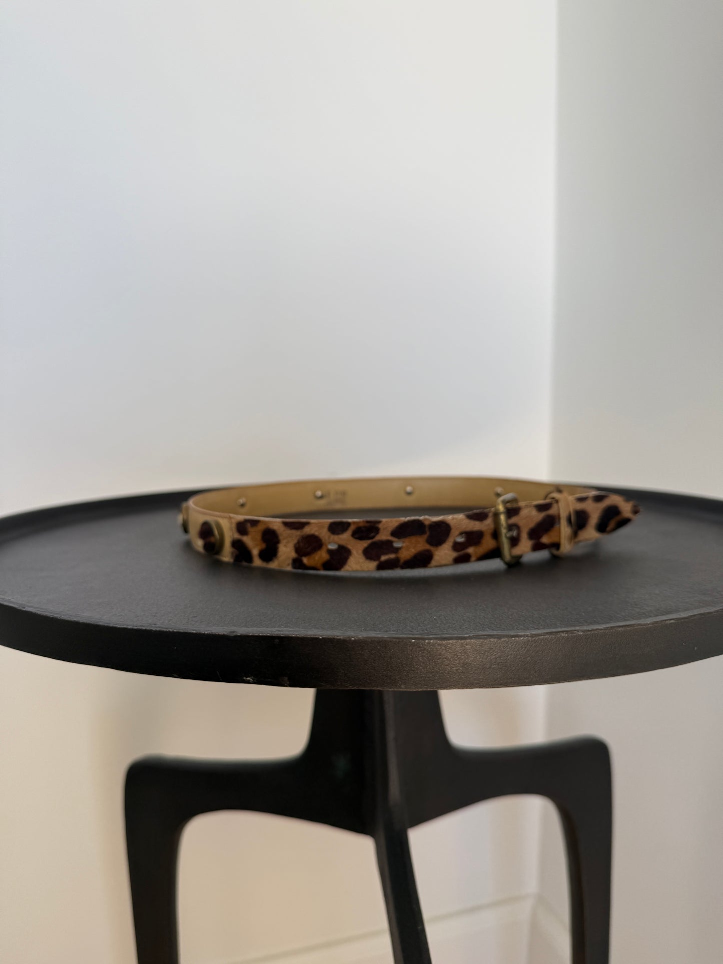 Calf Hair Leo Belt