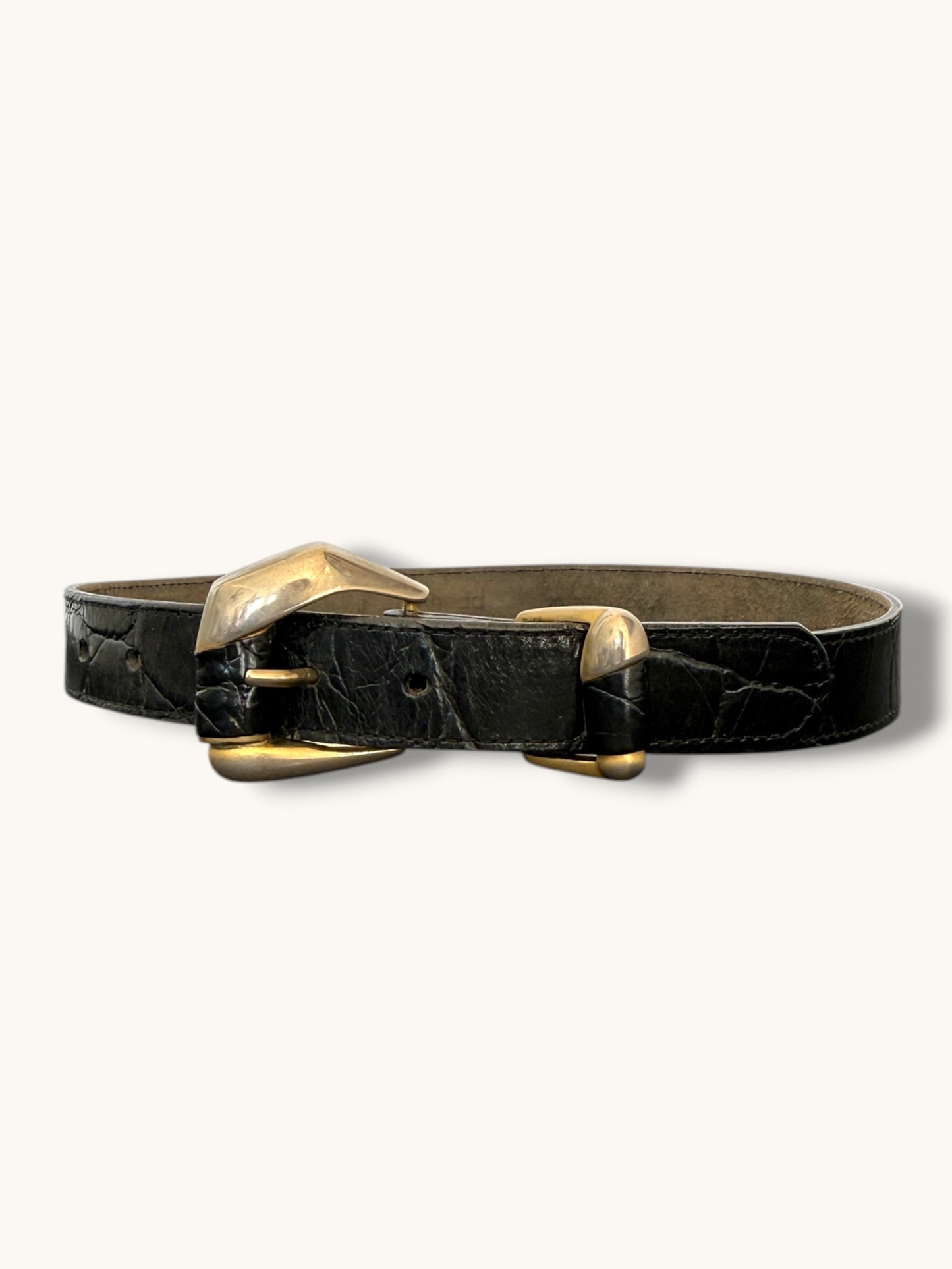 Sculptural Leather Belt