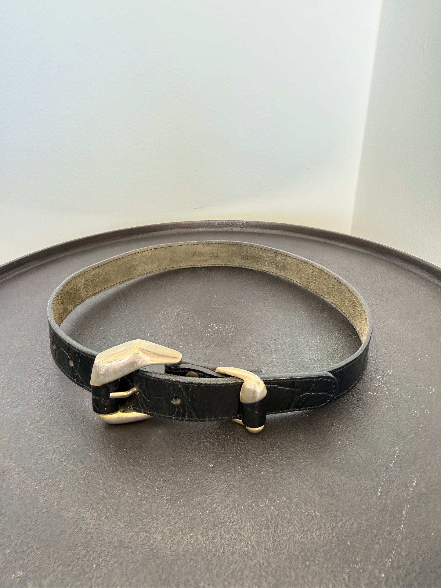 Sculptural Leather Belt