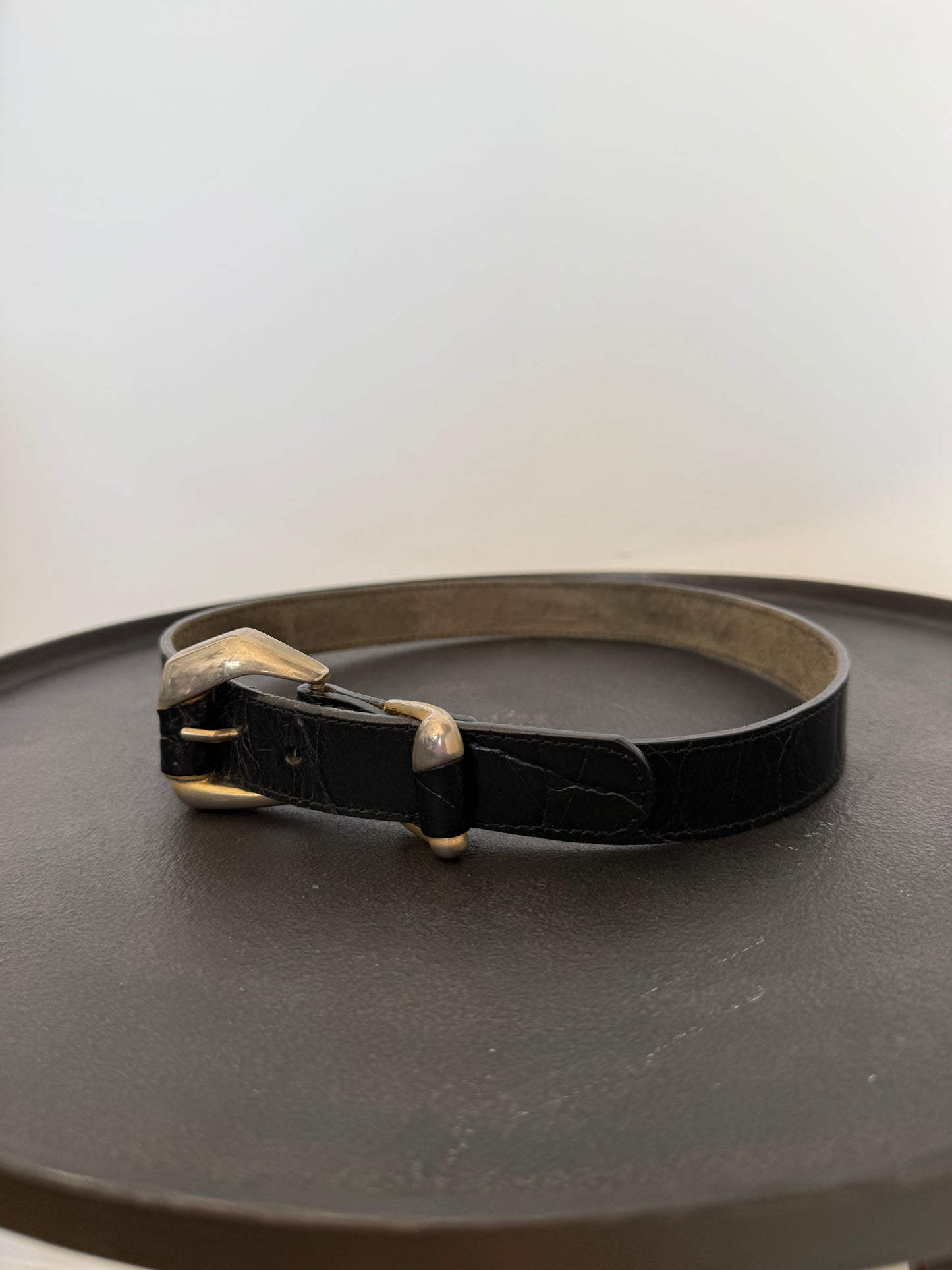Sculptural Leather Belt