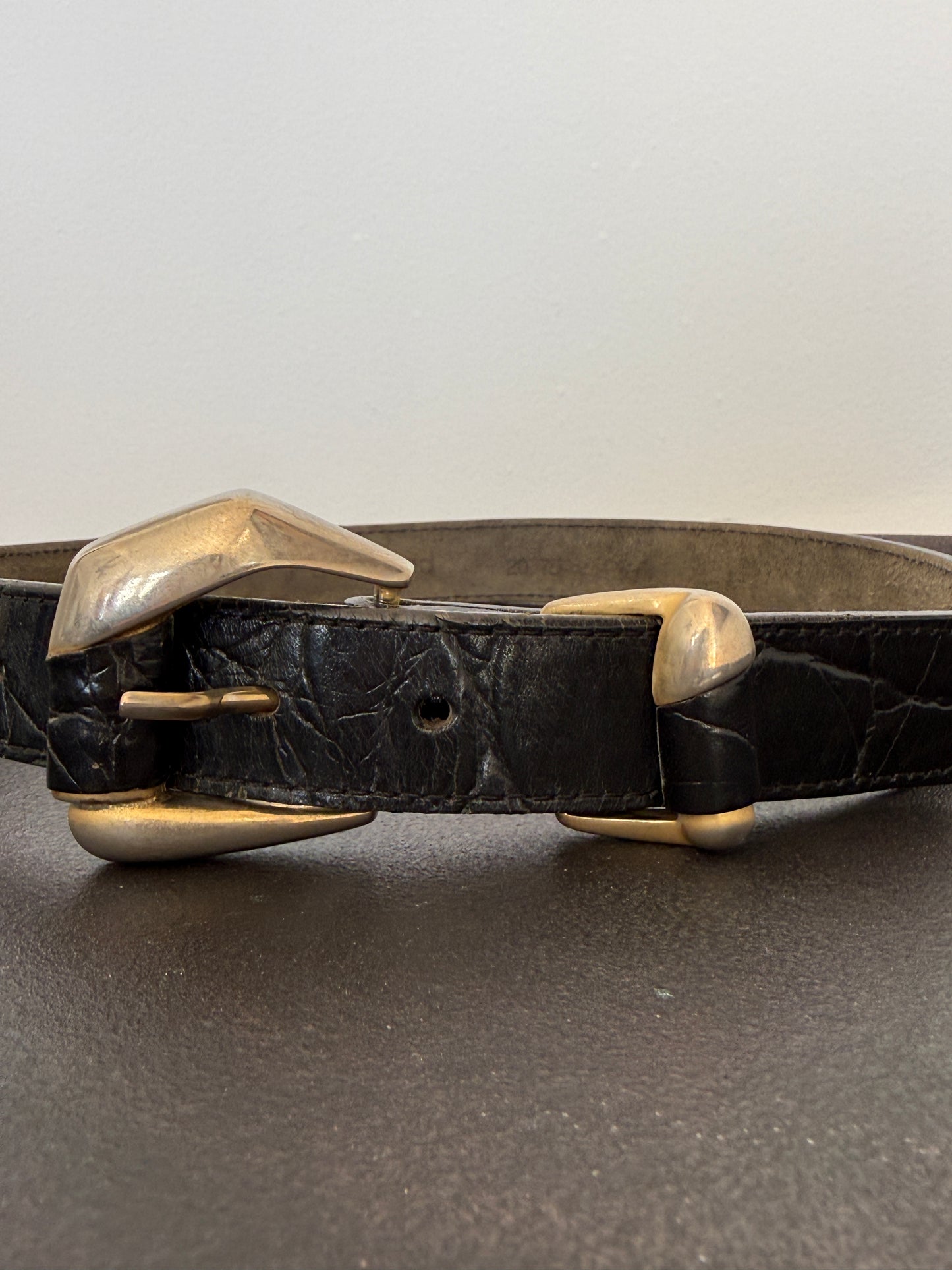 Sculptural Leather Belt