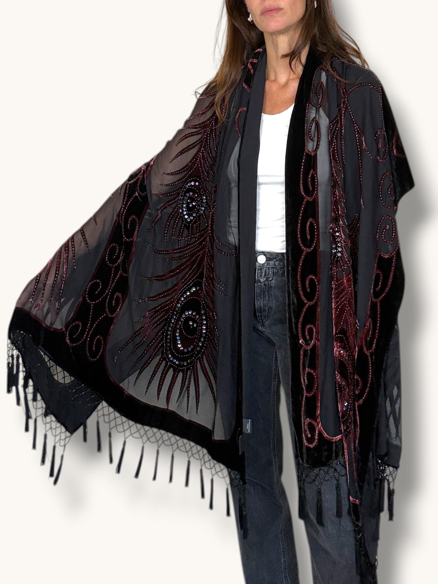 Silk Tassel Shawl