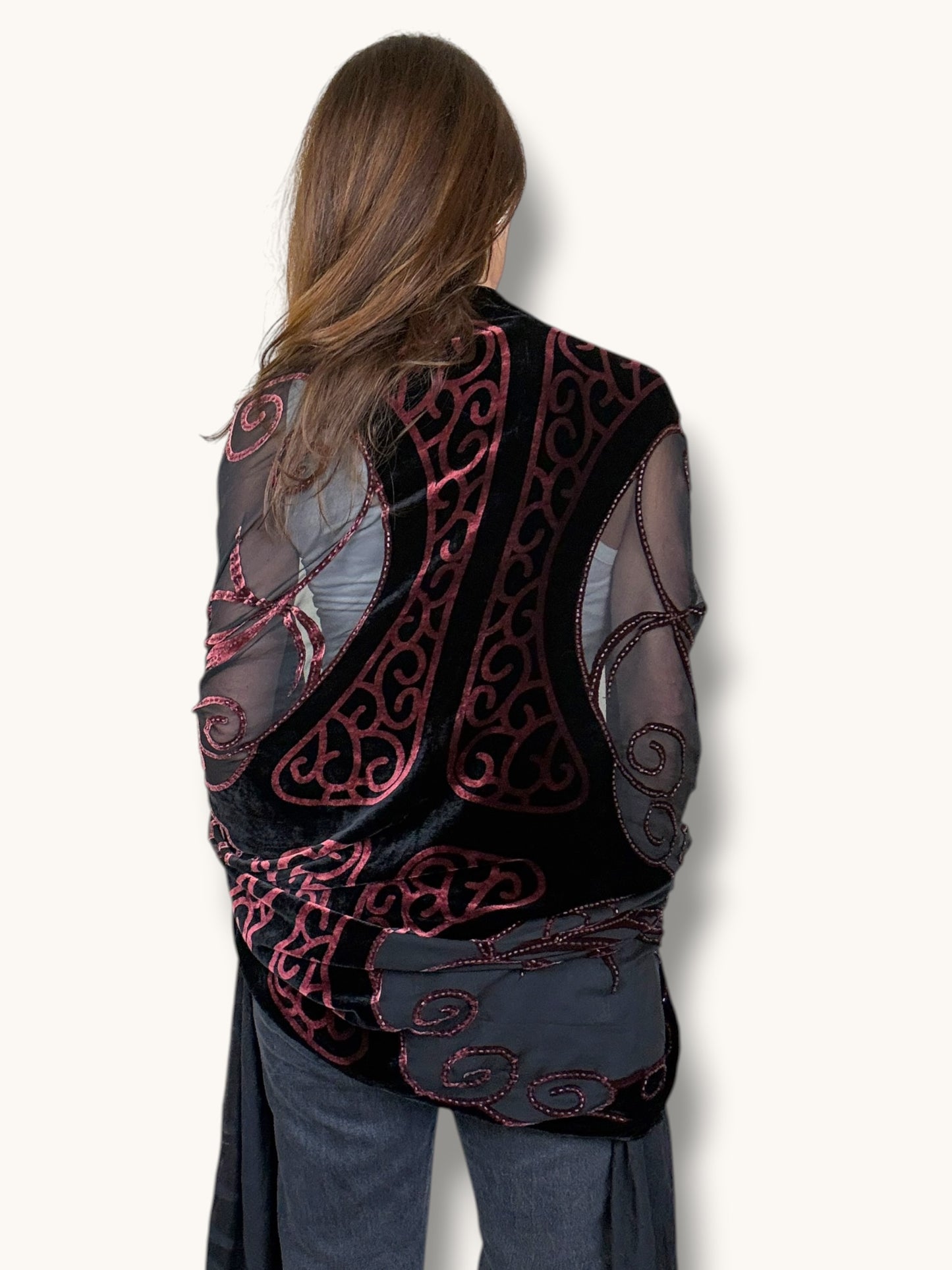 Silk Tassel Shawl