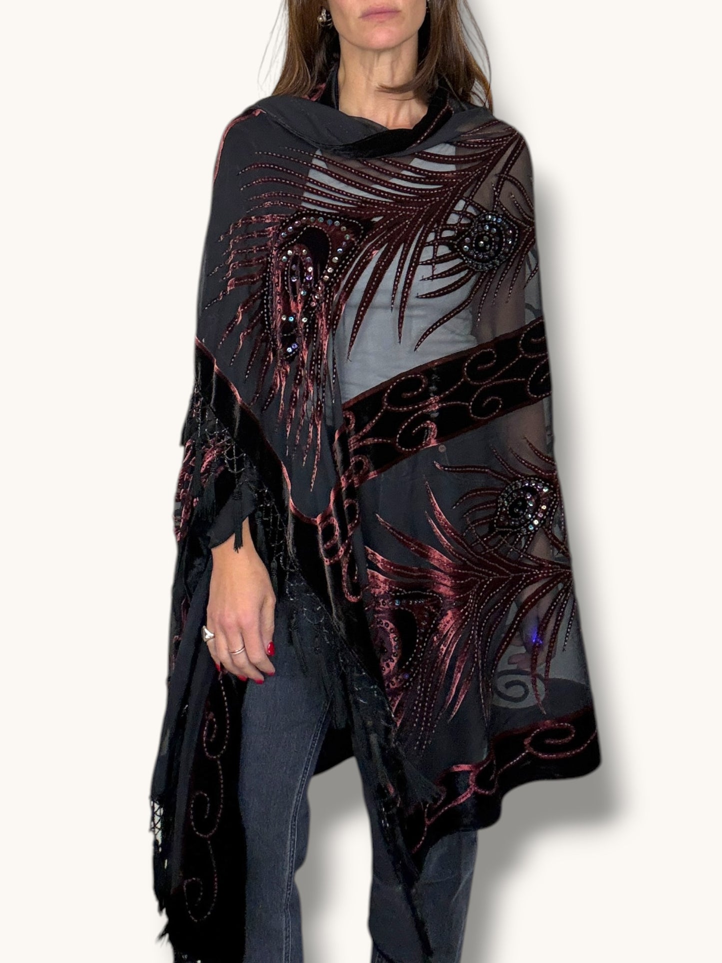 Silk Tassel Shawl