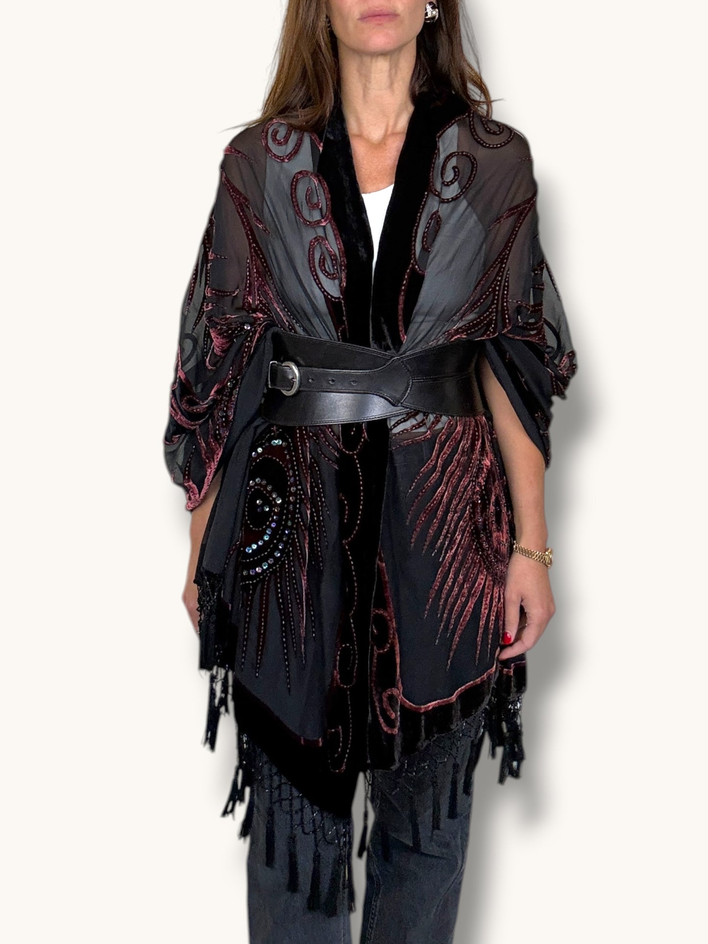 Silk Tassel Shawl