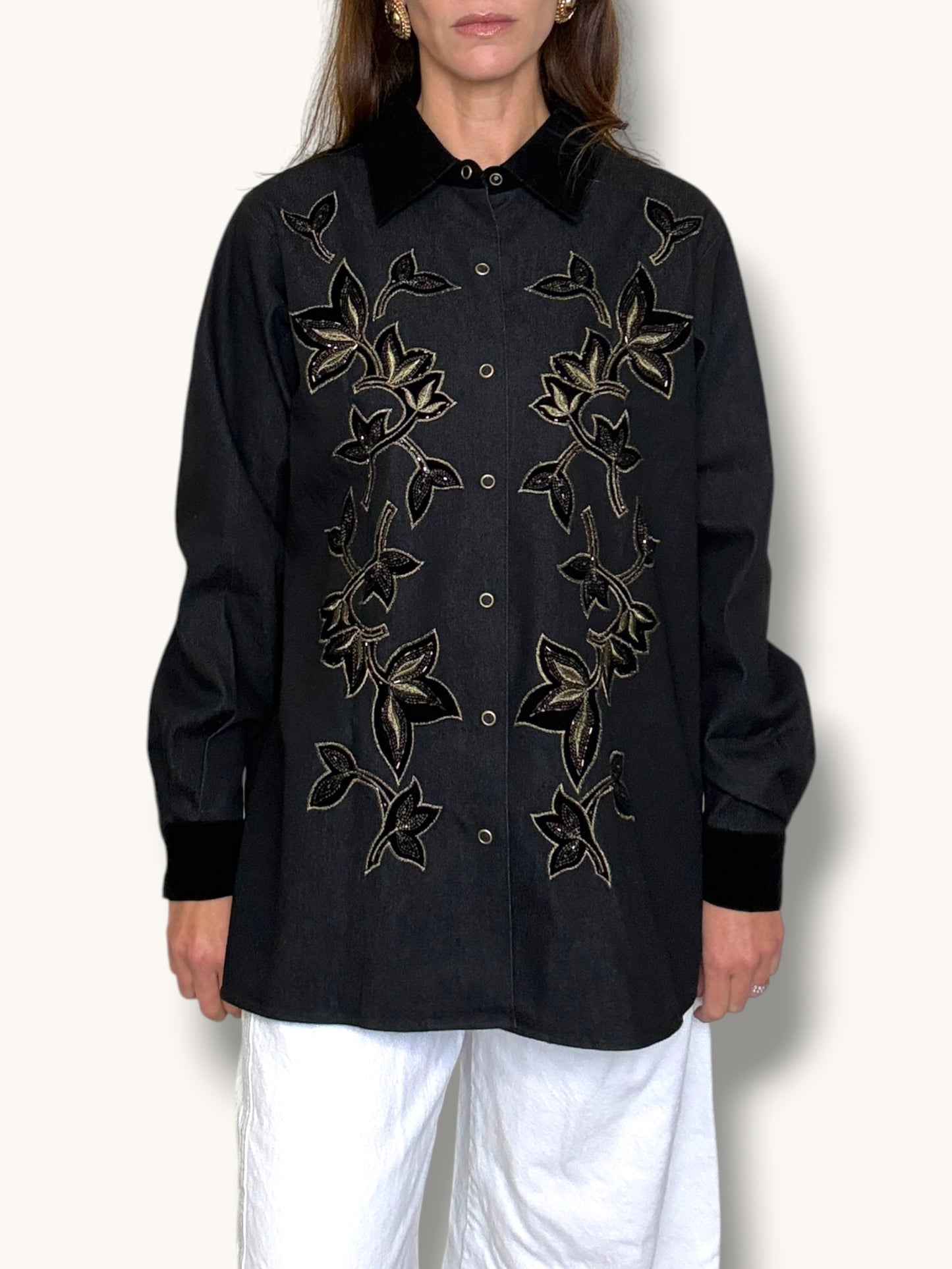Embroidered Denim Jacket