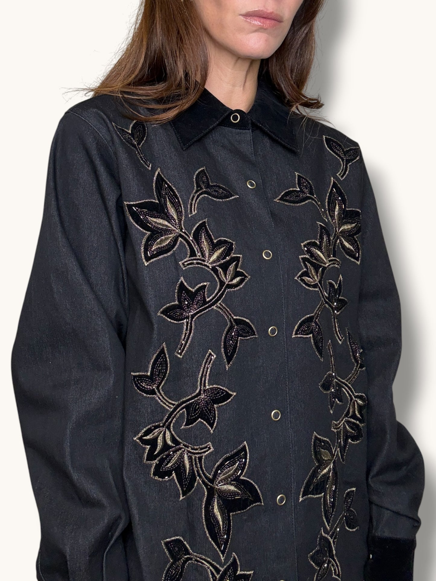 Embroidered Denim Jacket