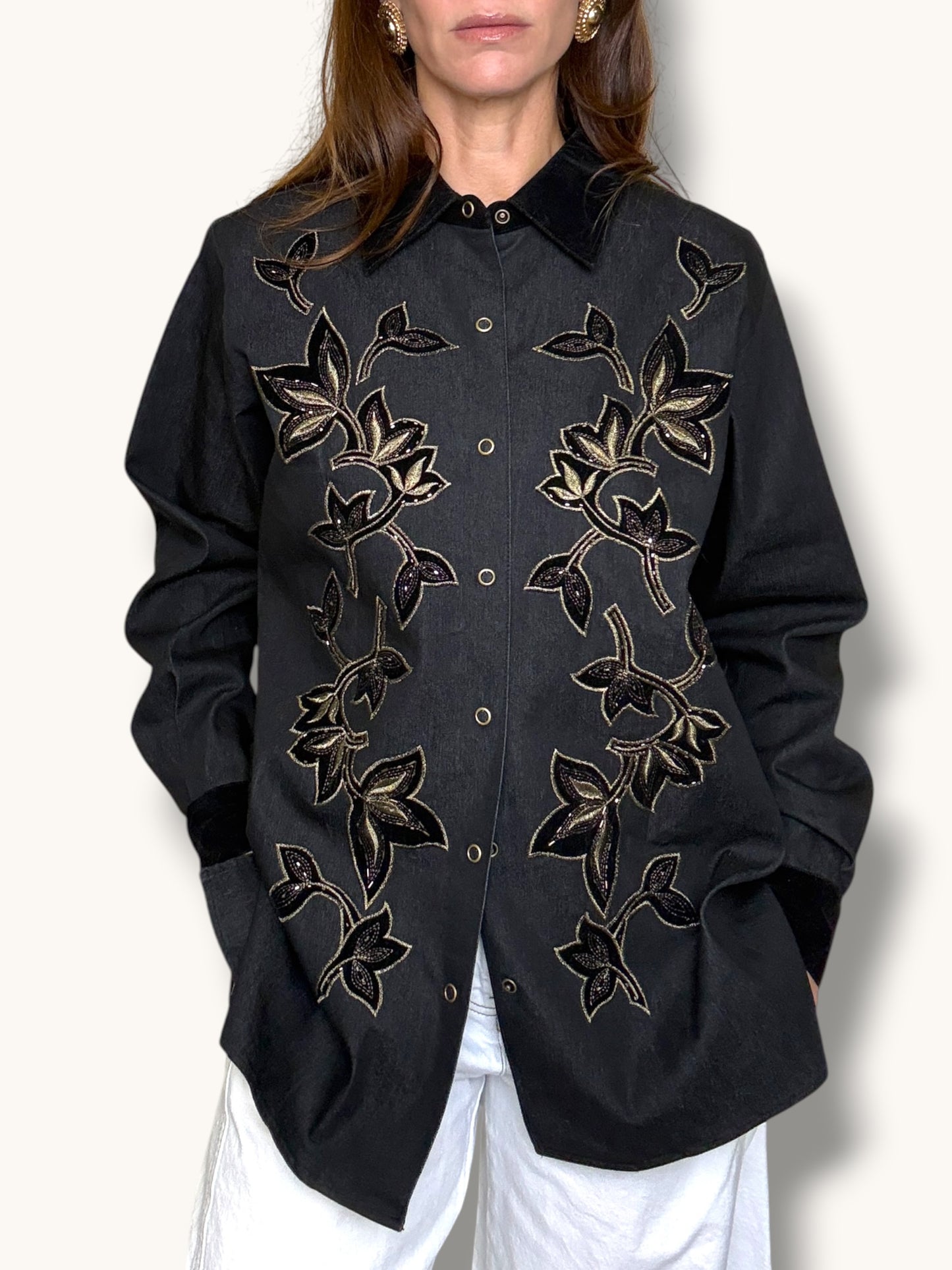 Embroidered Denim Jacket