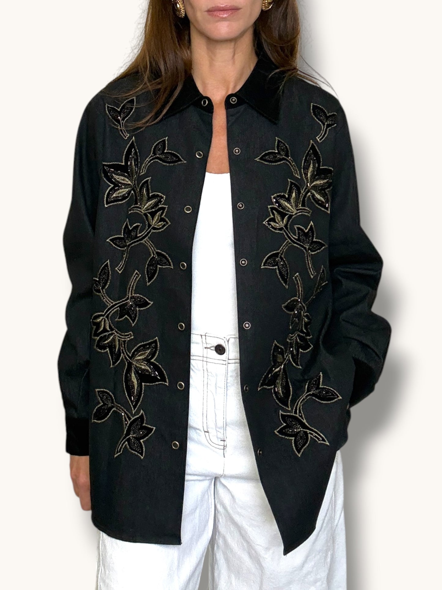 Embroidered Denim Jacket
