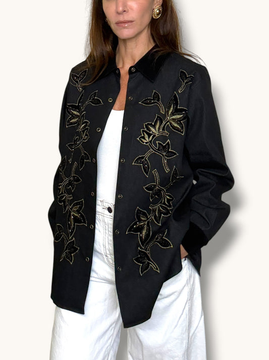 Embroidered Denim Jacket