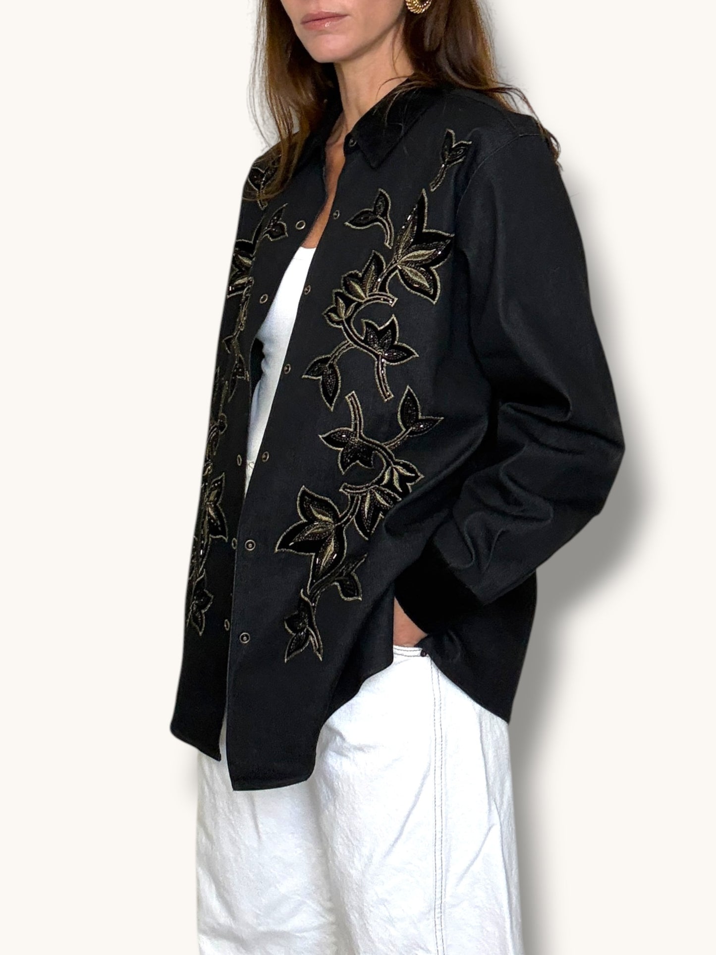 Embroidered Denim Jacket