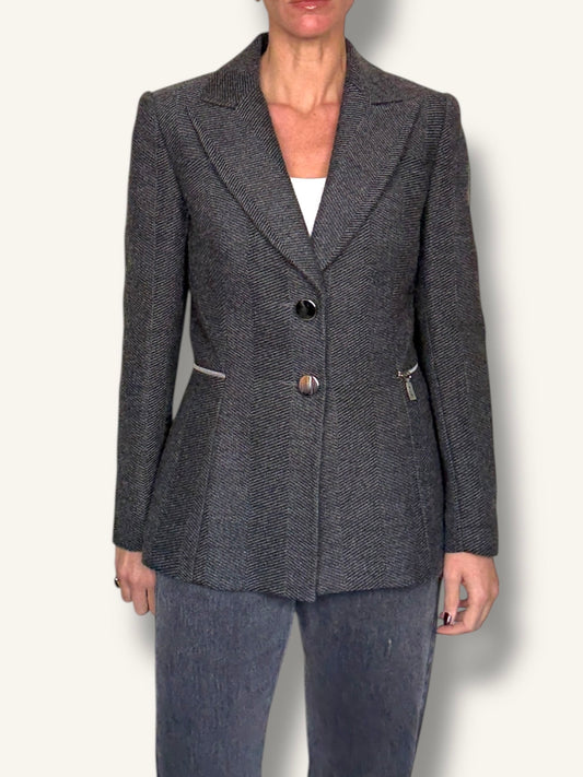 Grey Wool Blazer