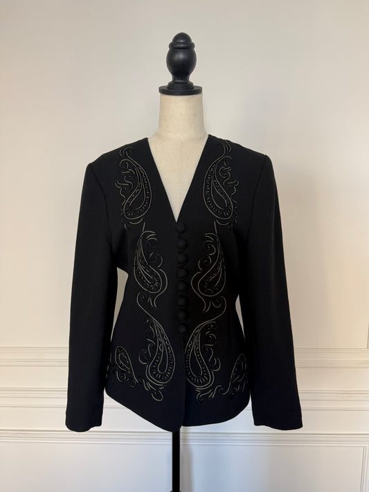 Embroidered Blazer