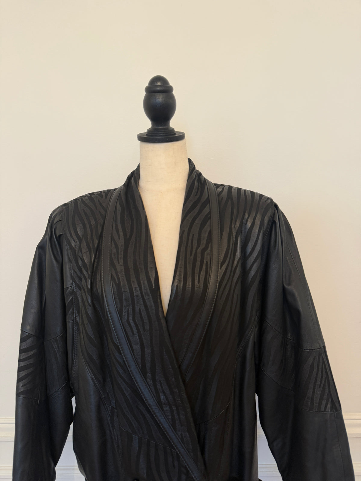 Leather Coat Zebra