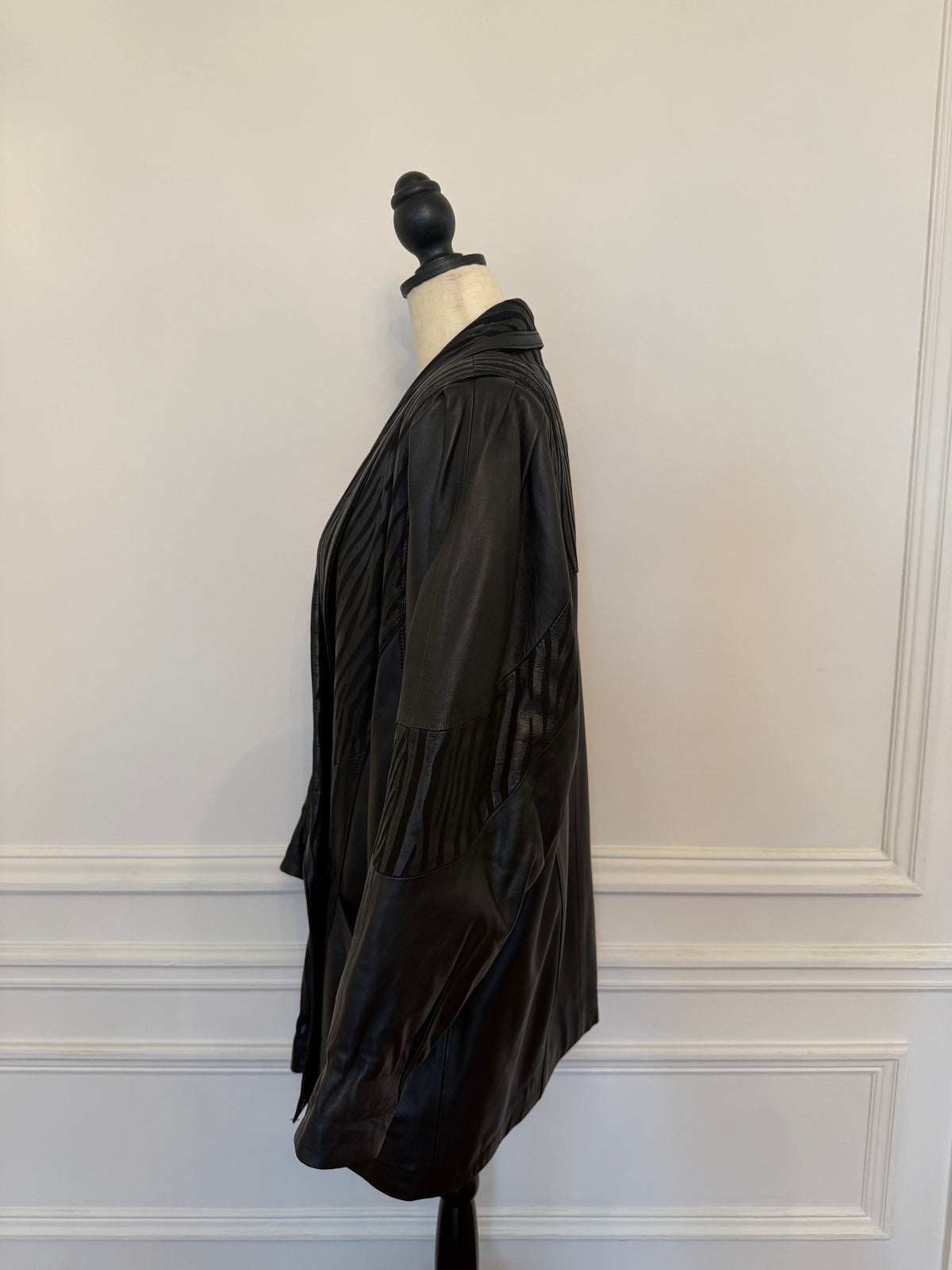 Leather Coat Zebra