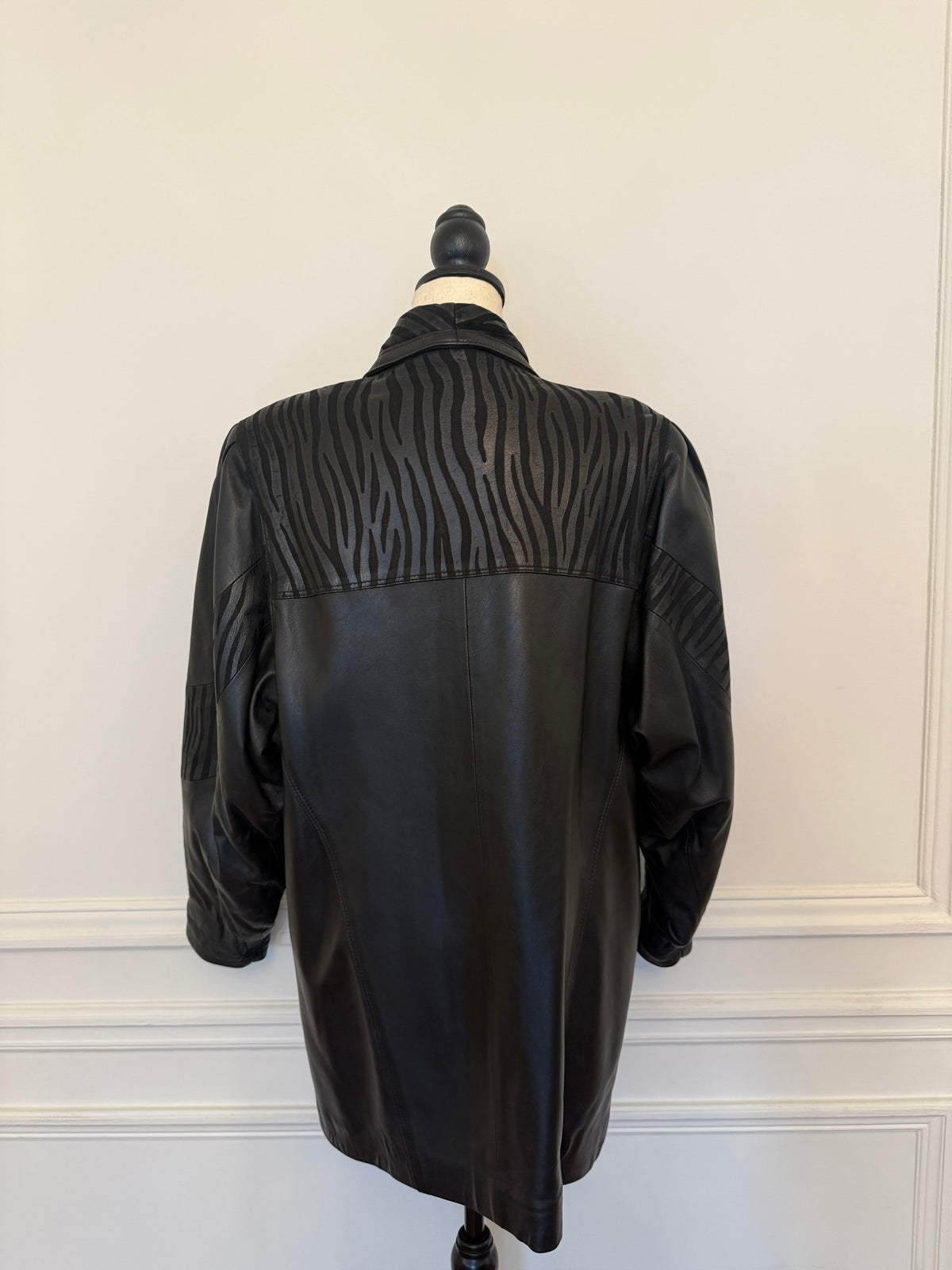Leather Coat Zebra