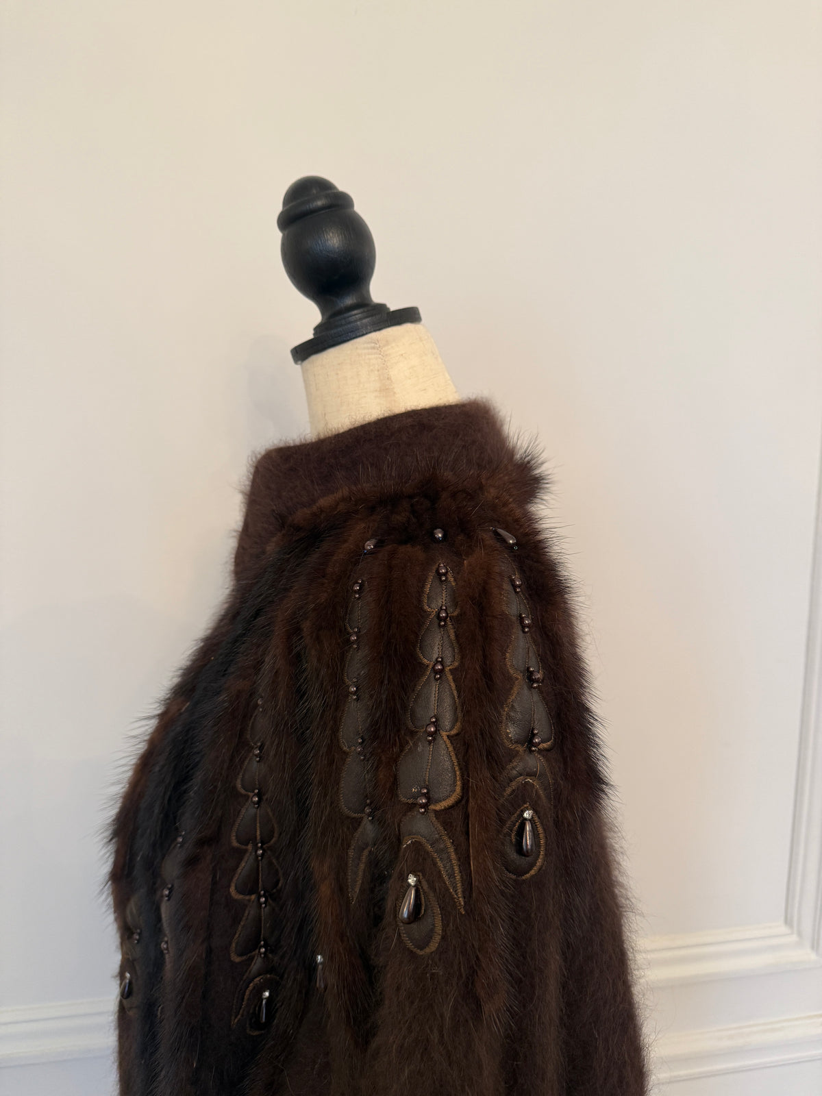 Angora and mink Cardigan