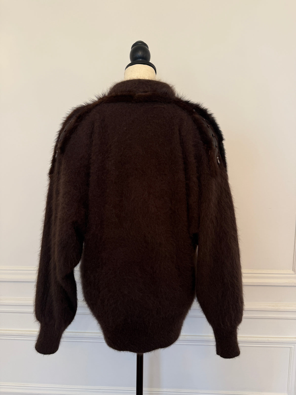 Angora and mink Cardigan