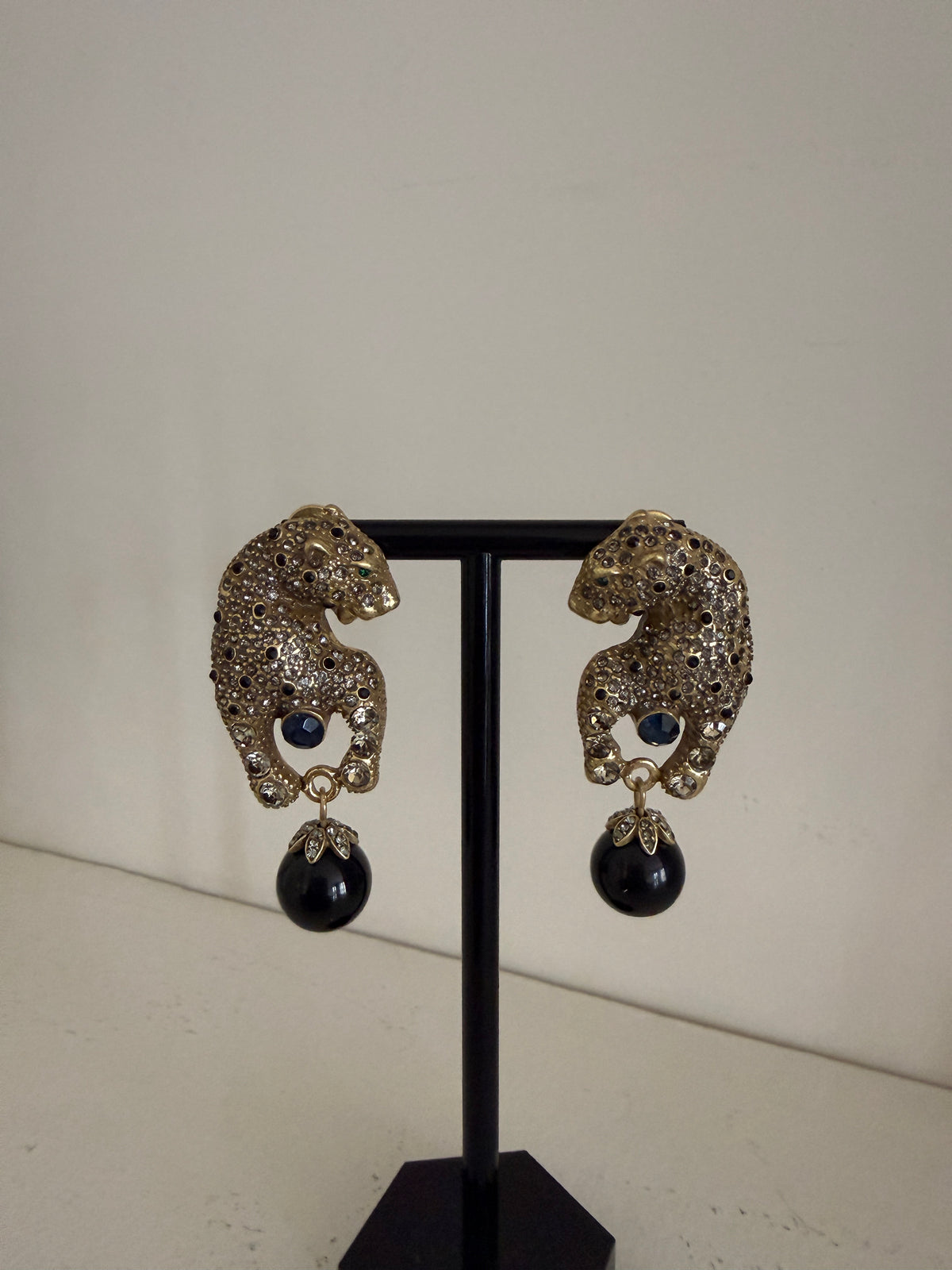 Leopard Drop Earrings