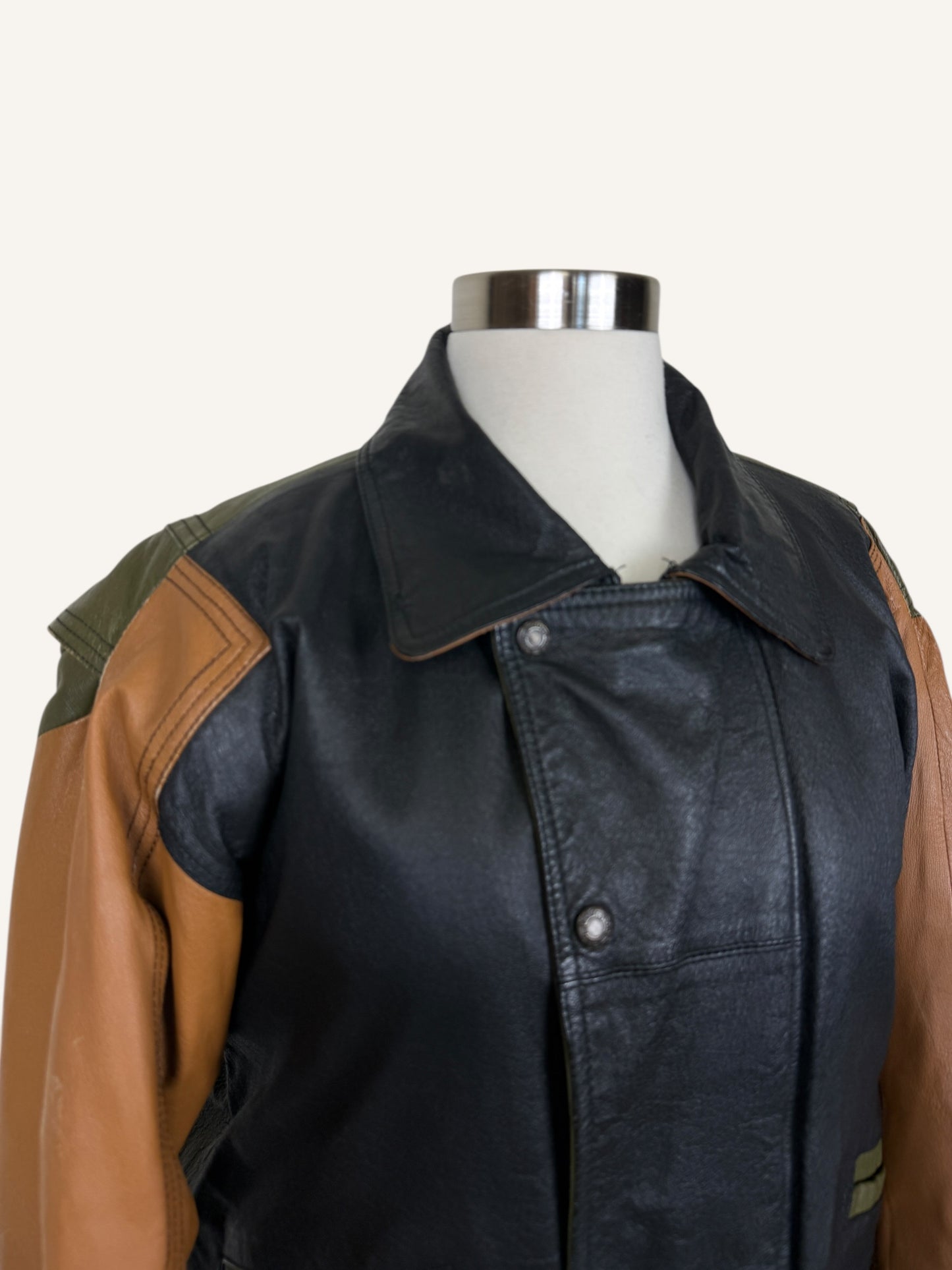 Color-Block Bomber Jacket