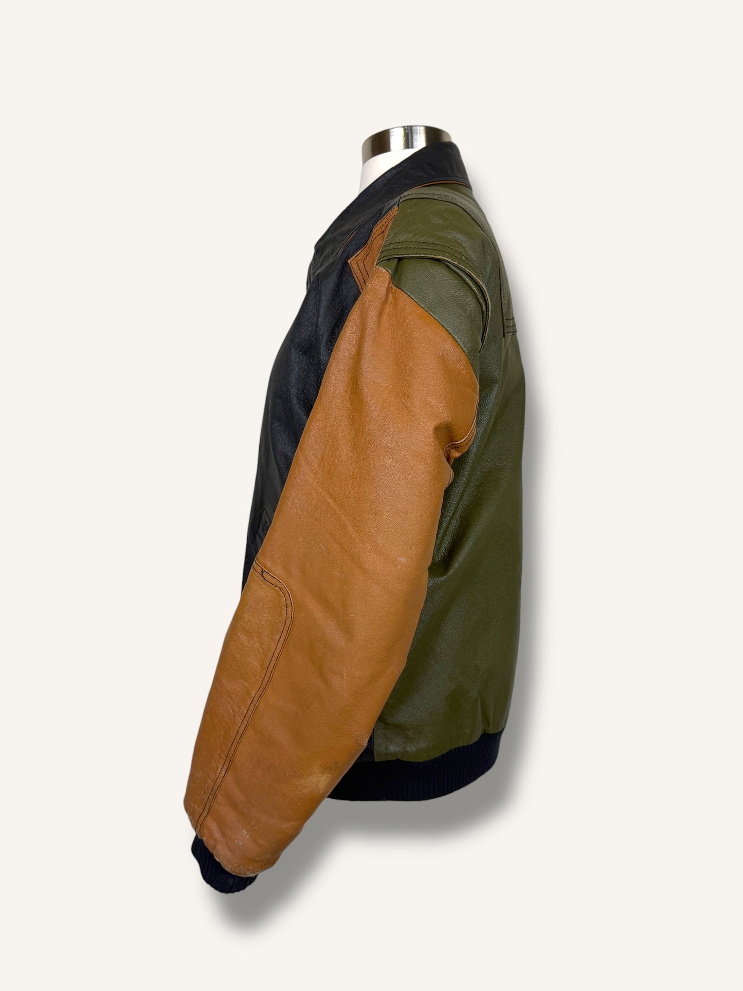 Color-Block Bomber Jacket