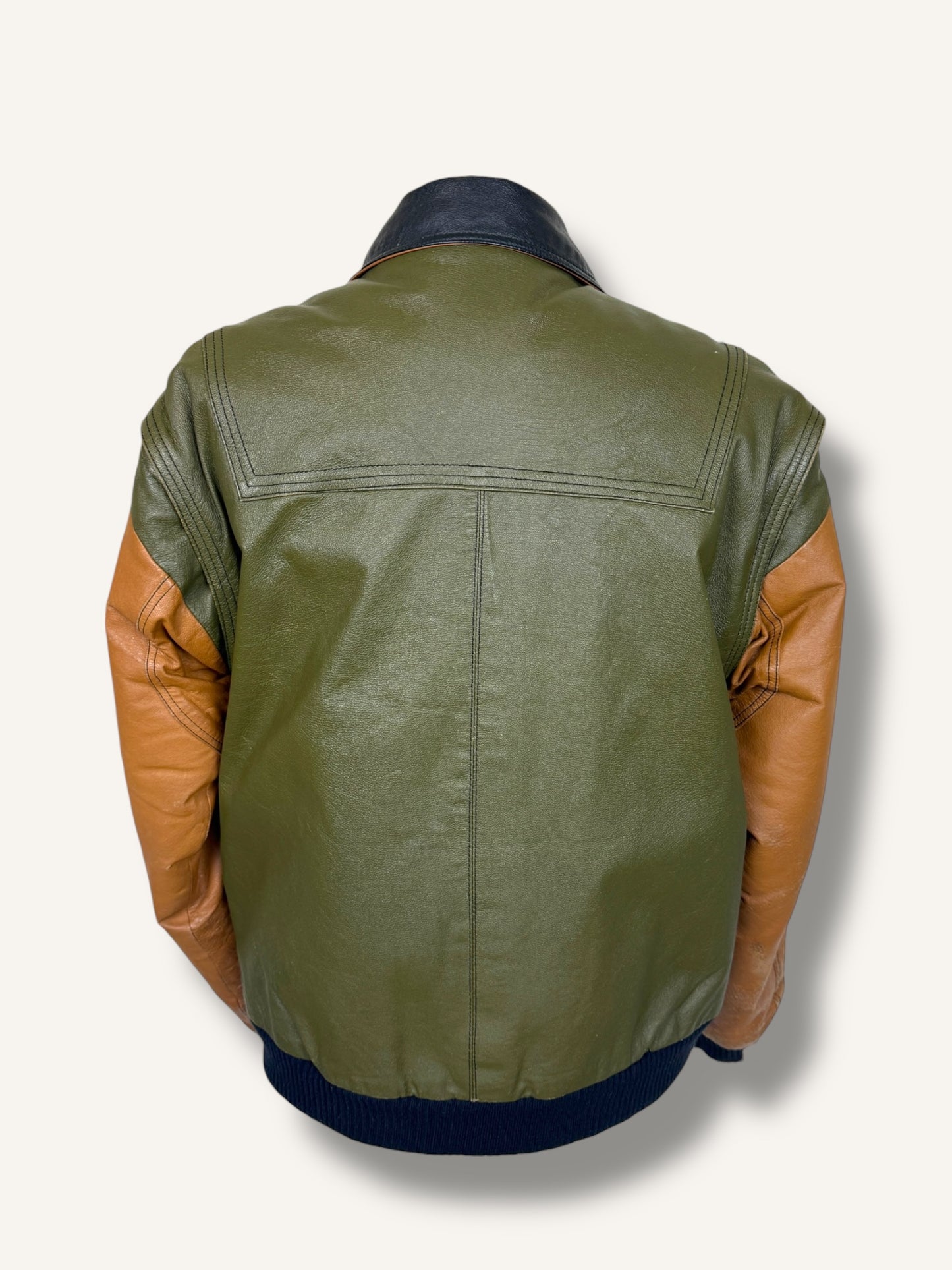 Color-Block Bomber Jacket