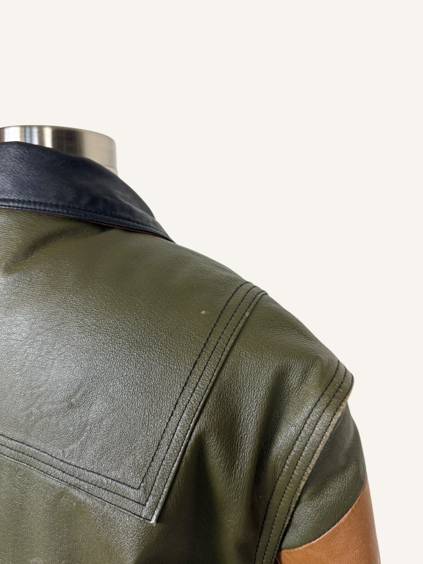 Color-Block Bomber Jacket