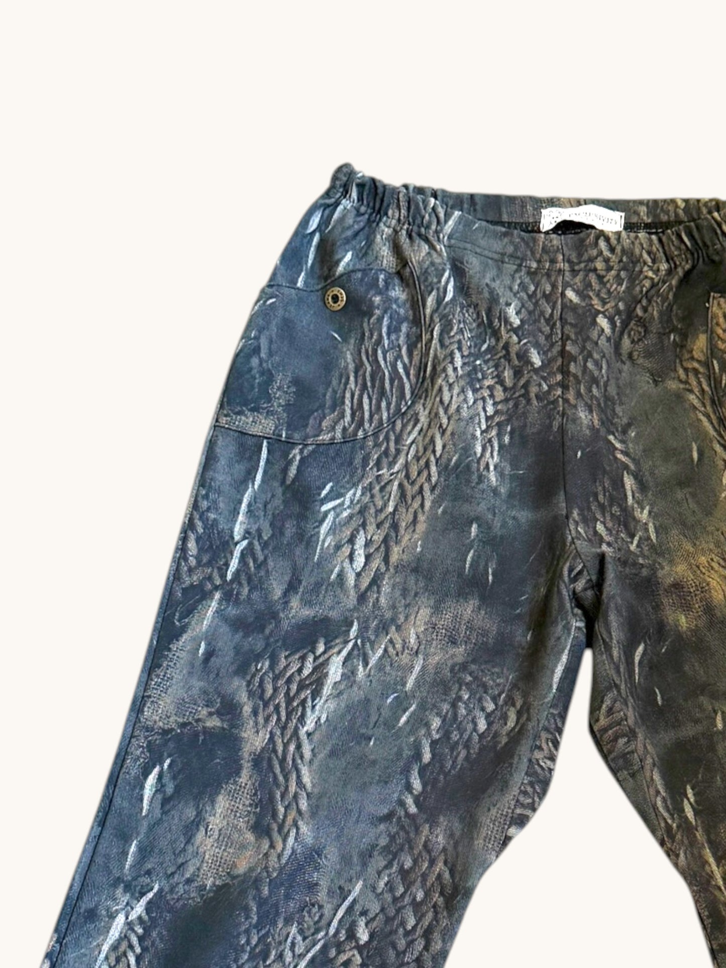 Printed Denim and Jacket Set