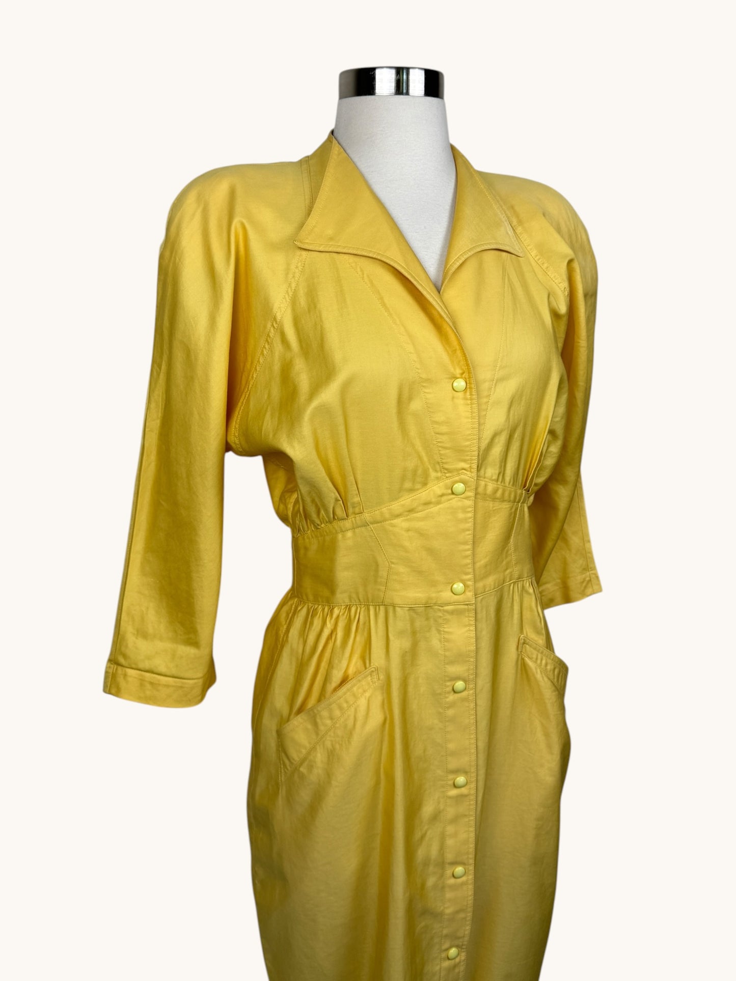 Mugler Yellow Dress