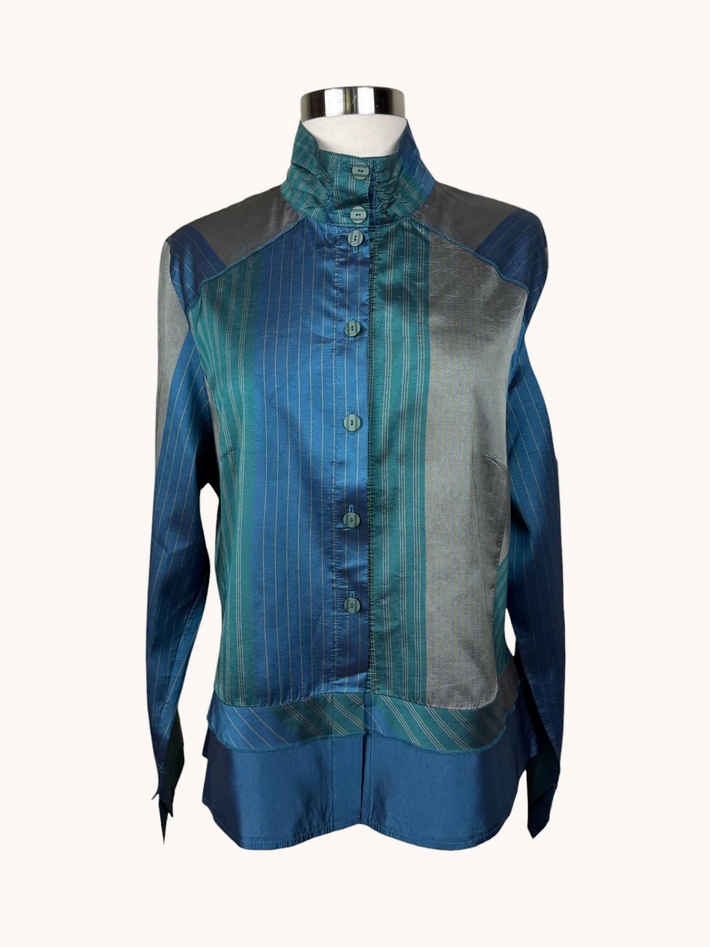 Silk Graphic Blouse