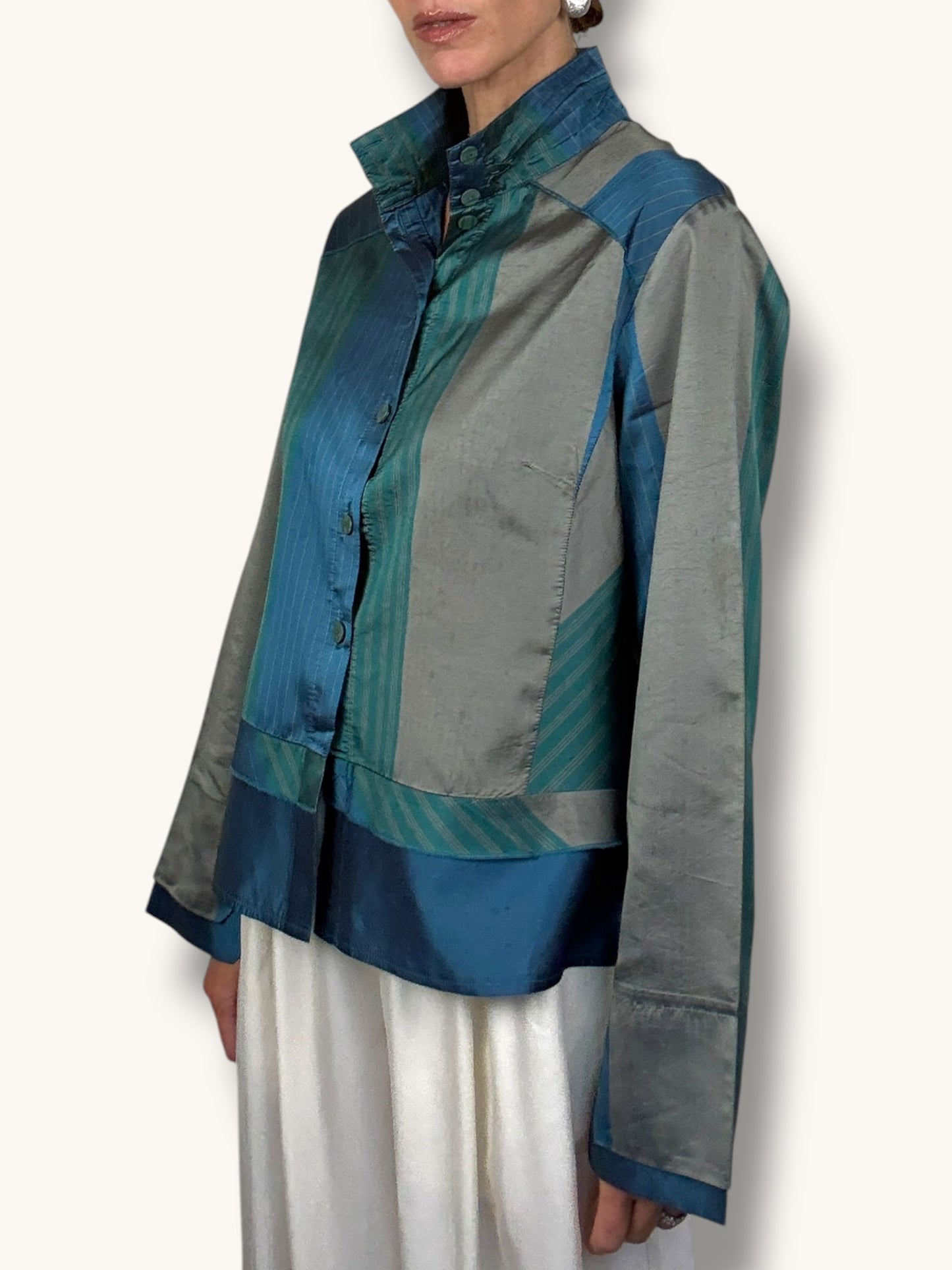 Silk Graphic Blouse