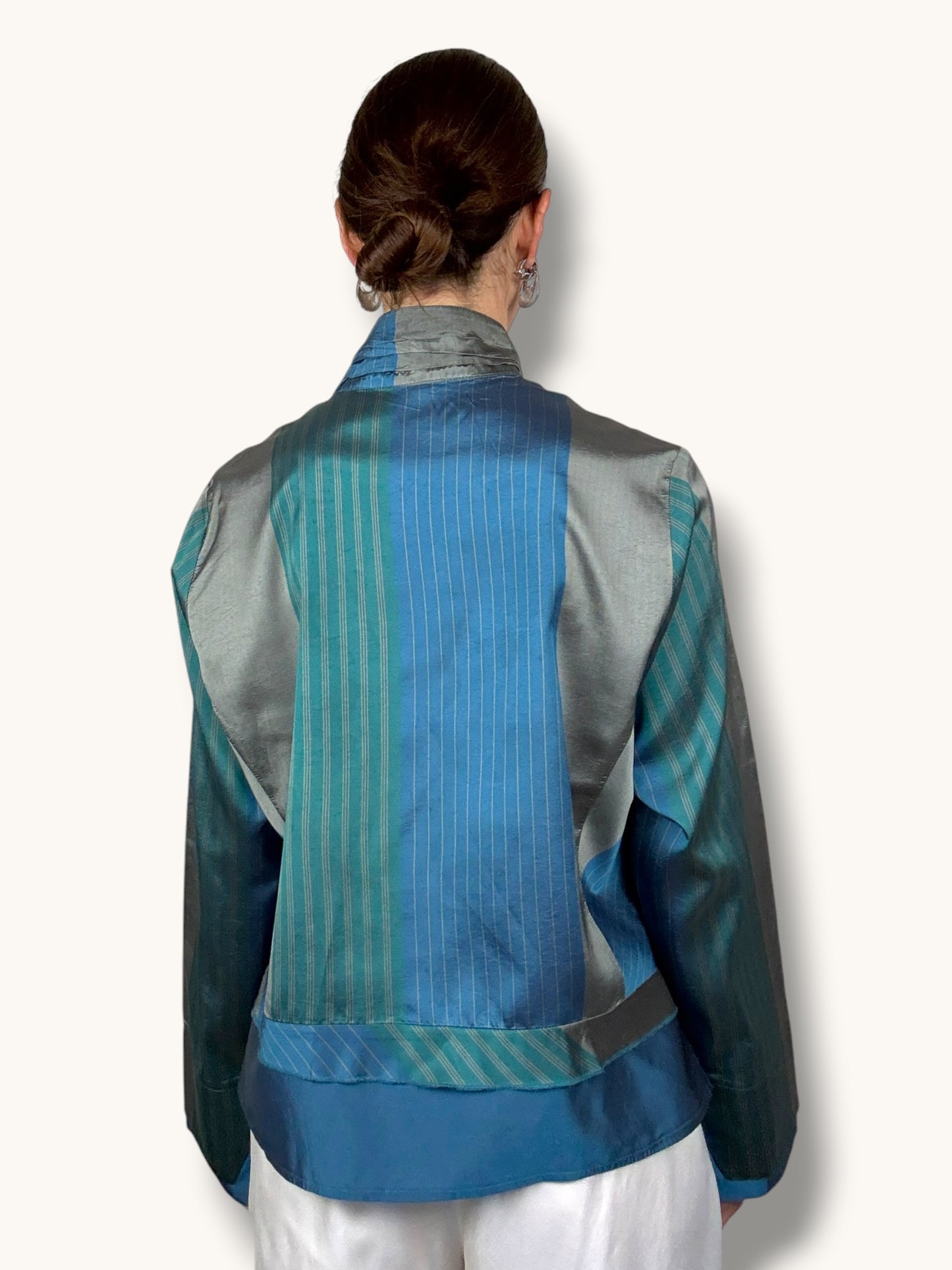 Silk Graphic Blouse