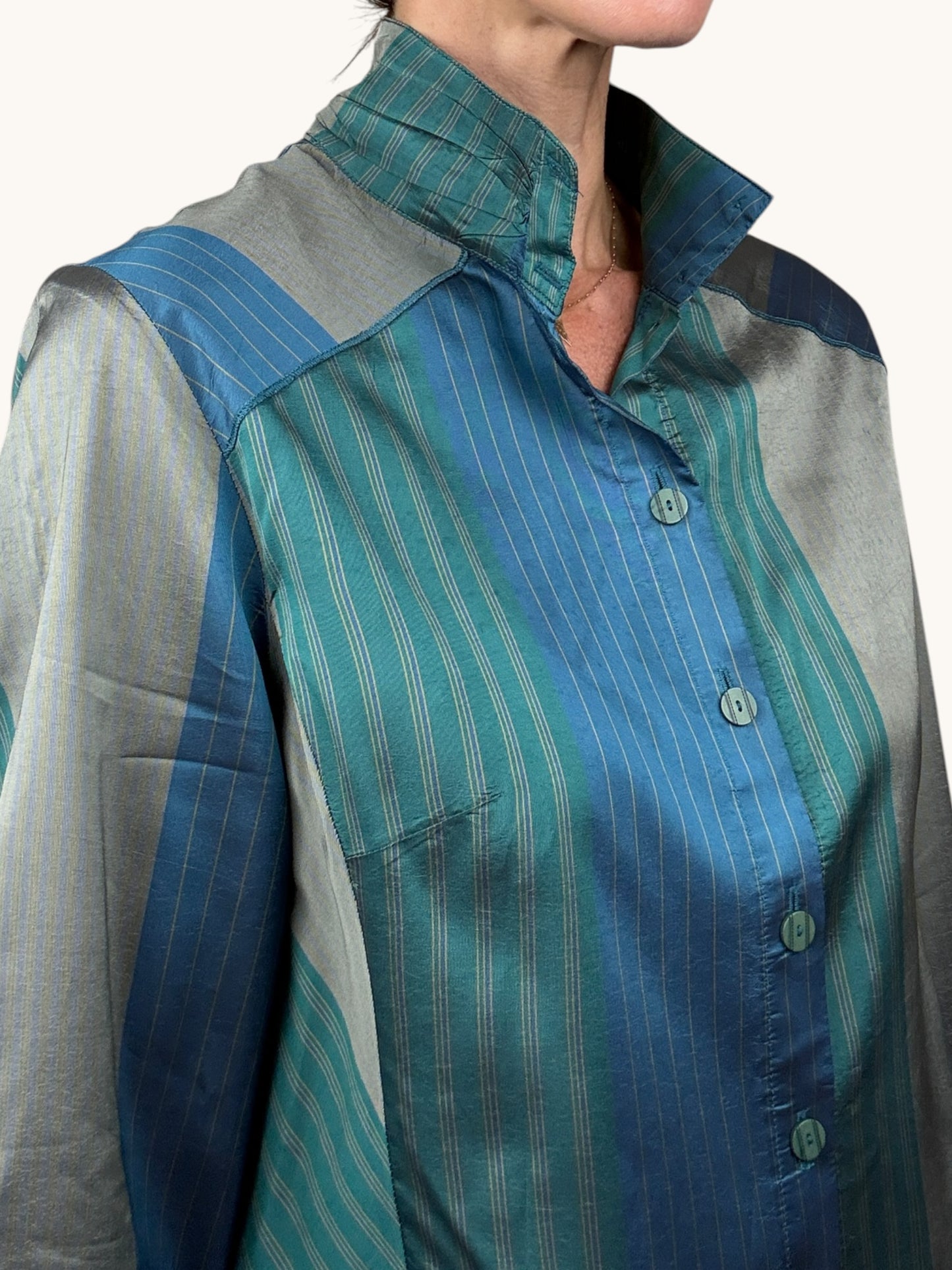 Silk Graphic Blouse