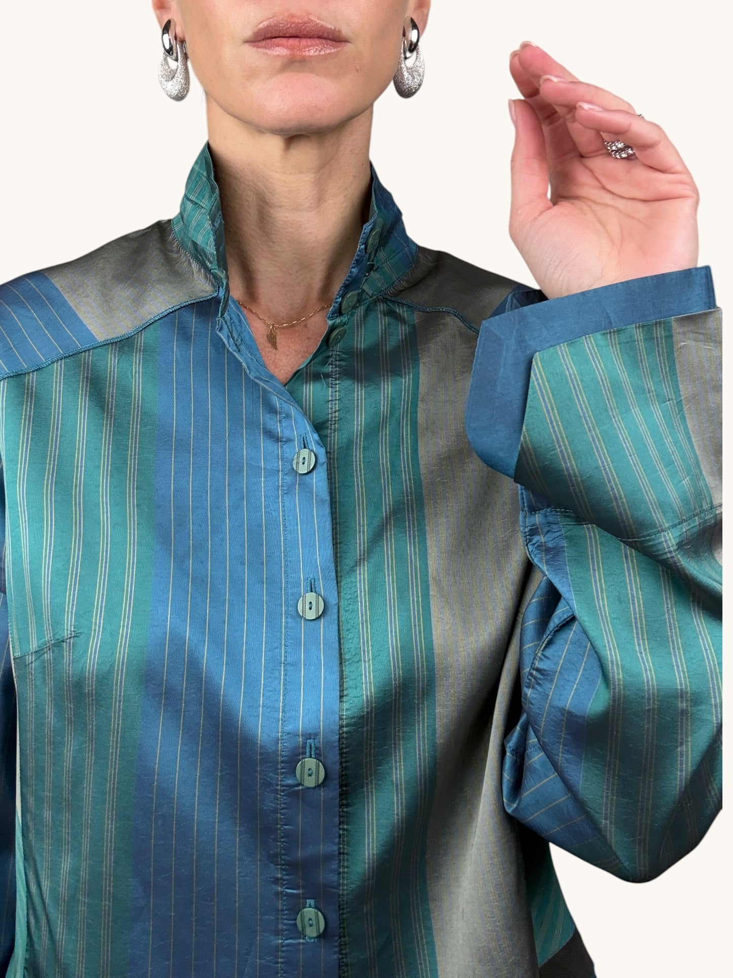 Silk Graphic Blouse