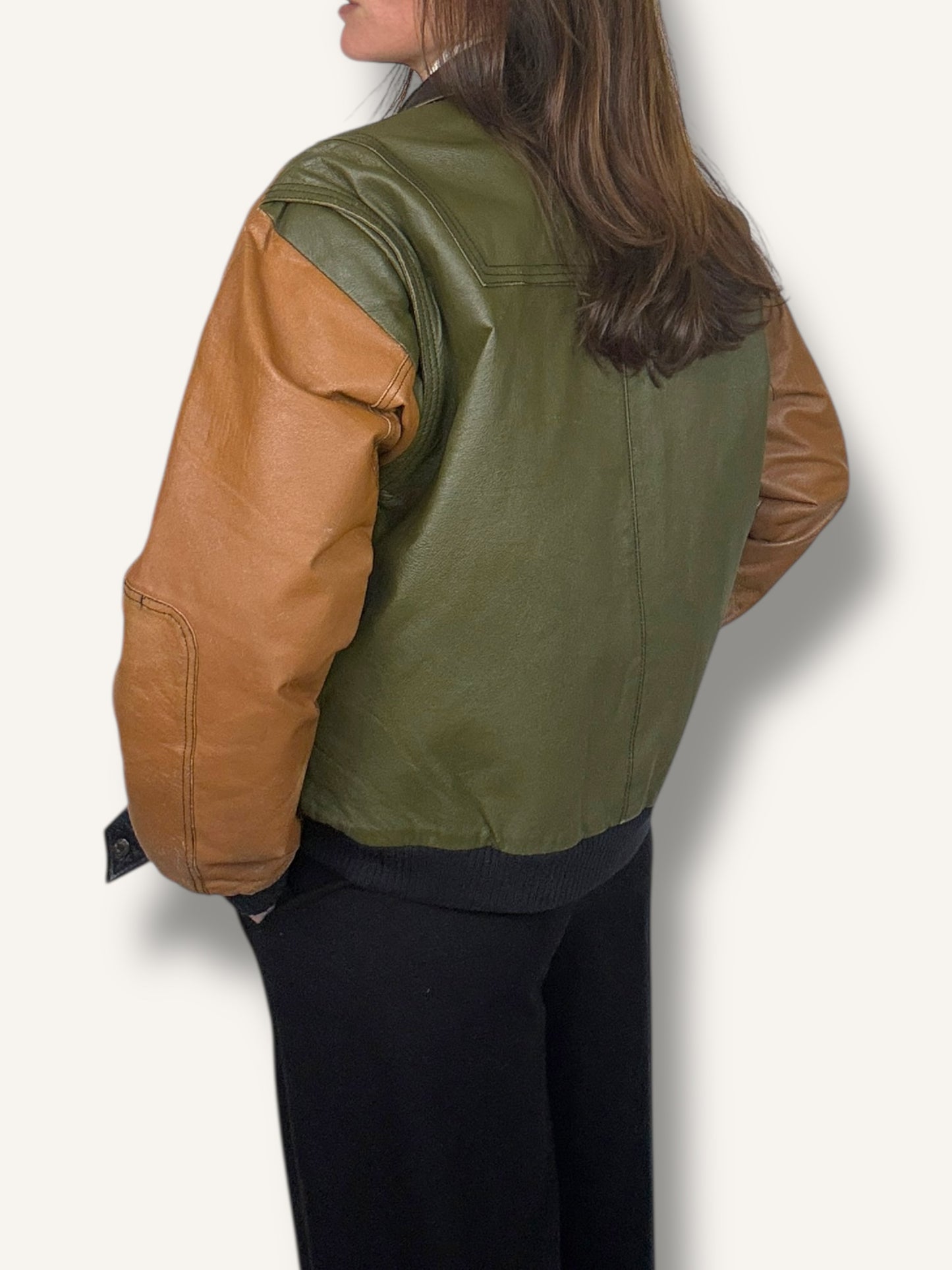 Color-Block Bomber Jacket