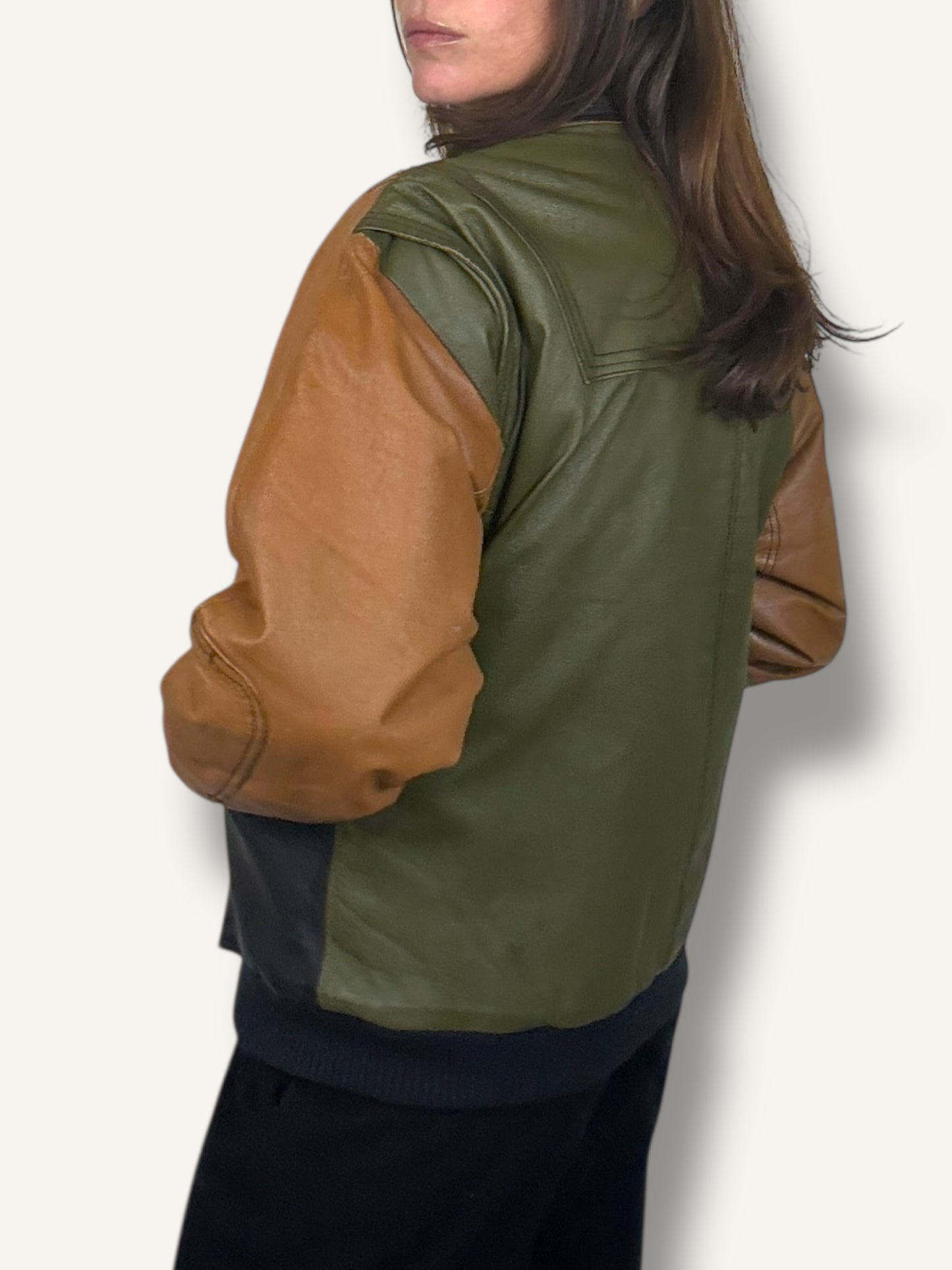 Color-Block Bomber Jacket