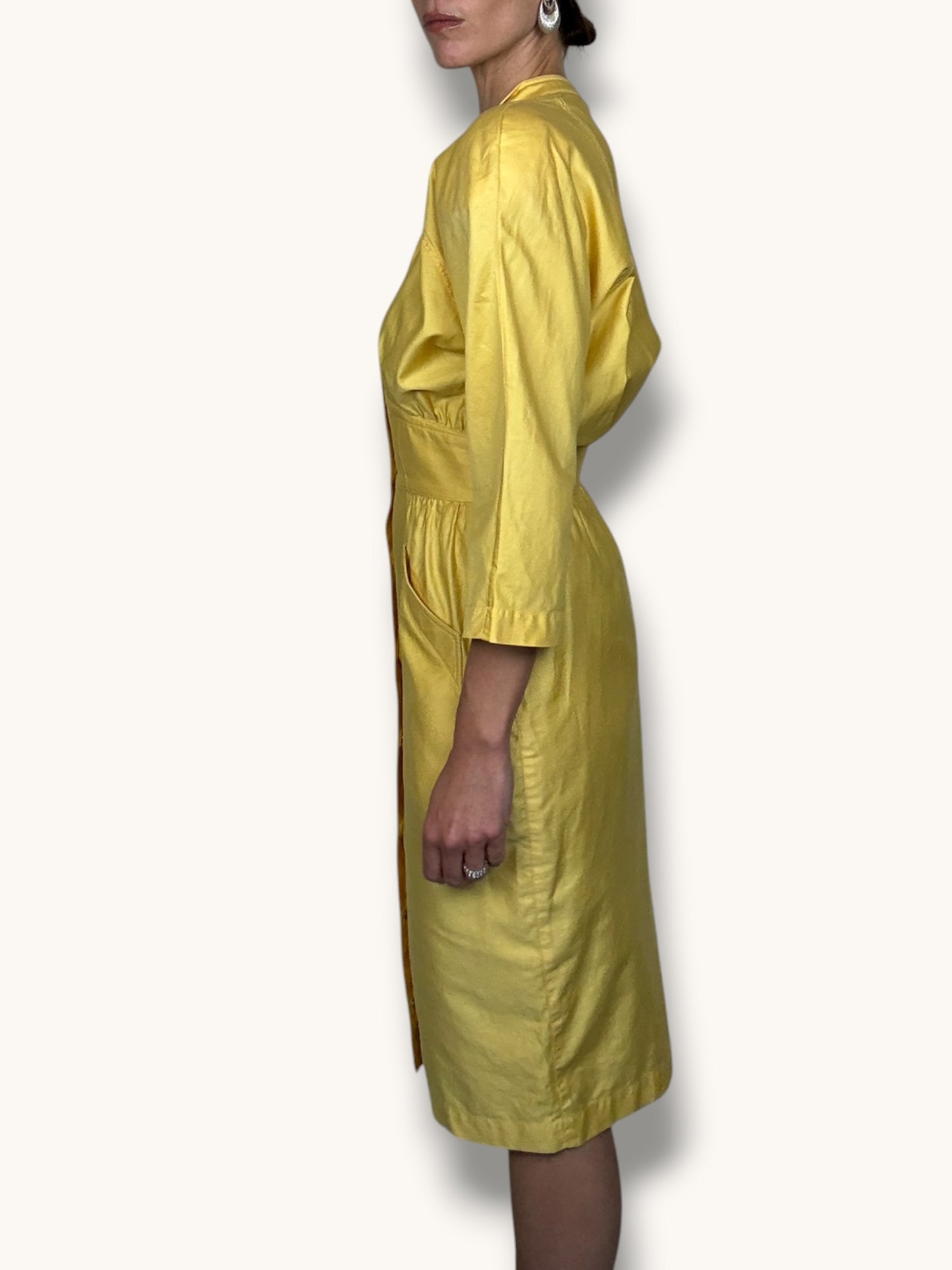 Mugler Yellow Dress